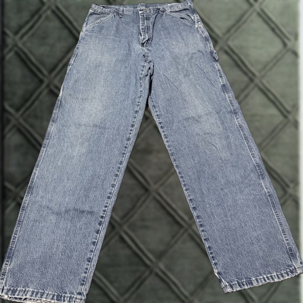 Wrangler Wrangler Jeans Men 32x32 Denim Medium Wash Carpenter Zip Fly Straight Size US 32 / EU 48 - 1 Thumbnail