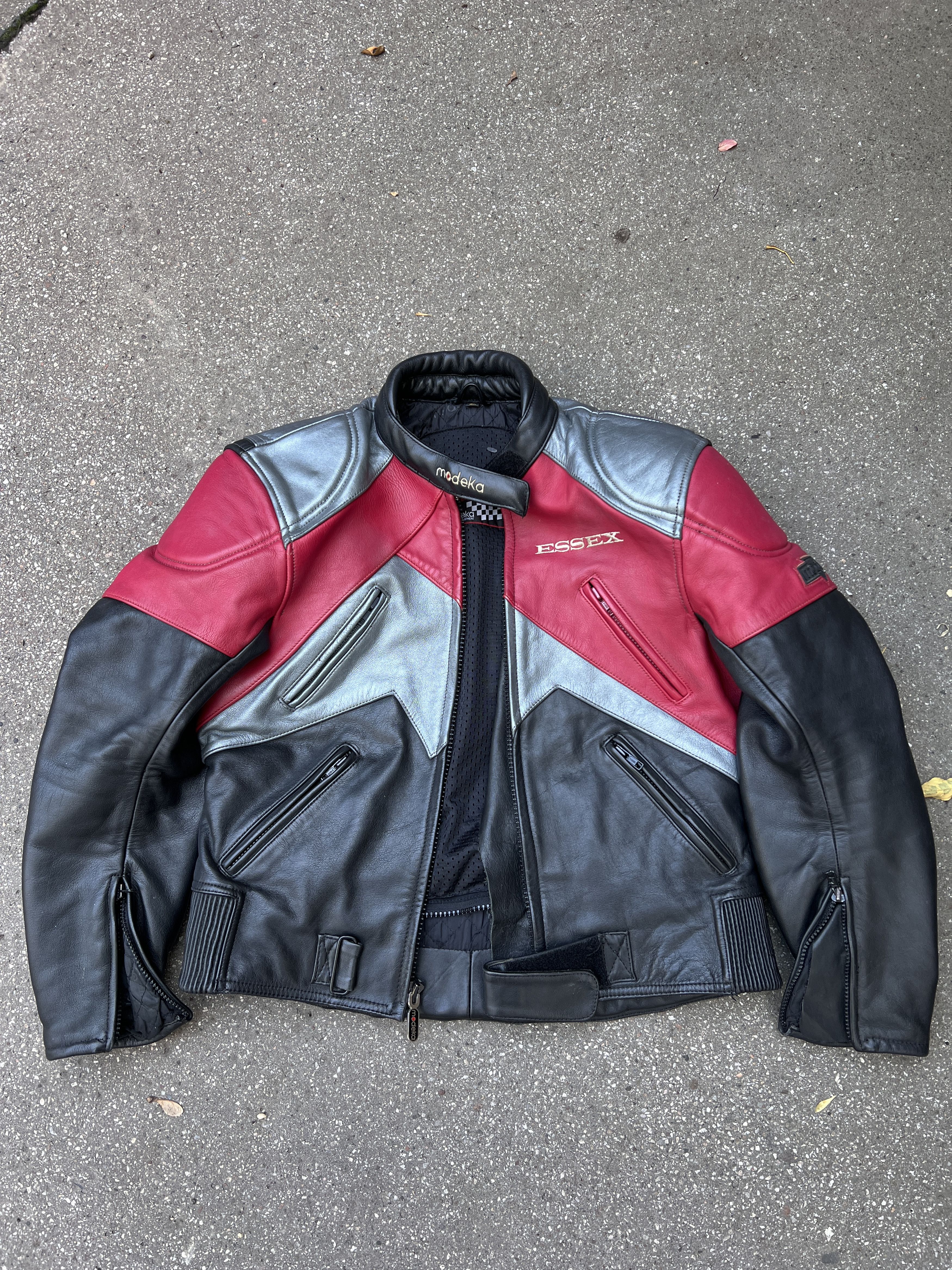 Le Grande Bleu (L.G.B.) Yohji Yamamoto Rick Owens Style Nascar Racing Leather Jacket Size US XS / EU 42 / 0 - 8 Thumbnail
