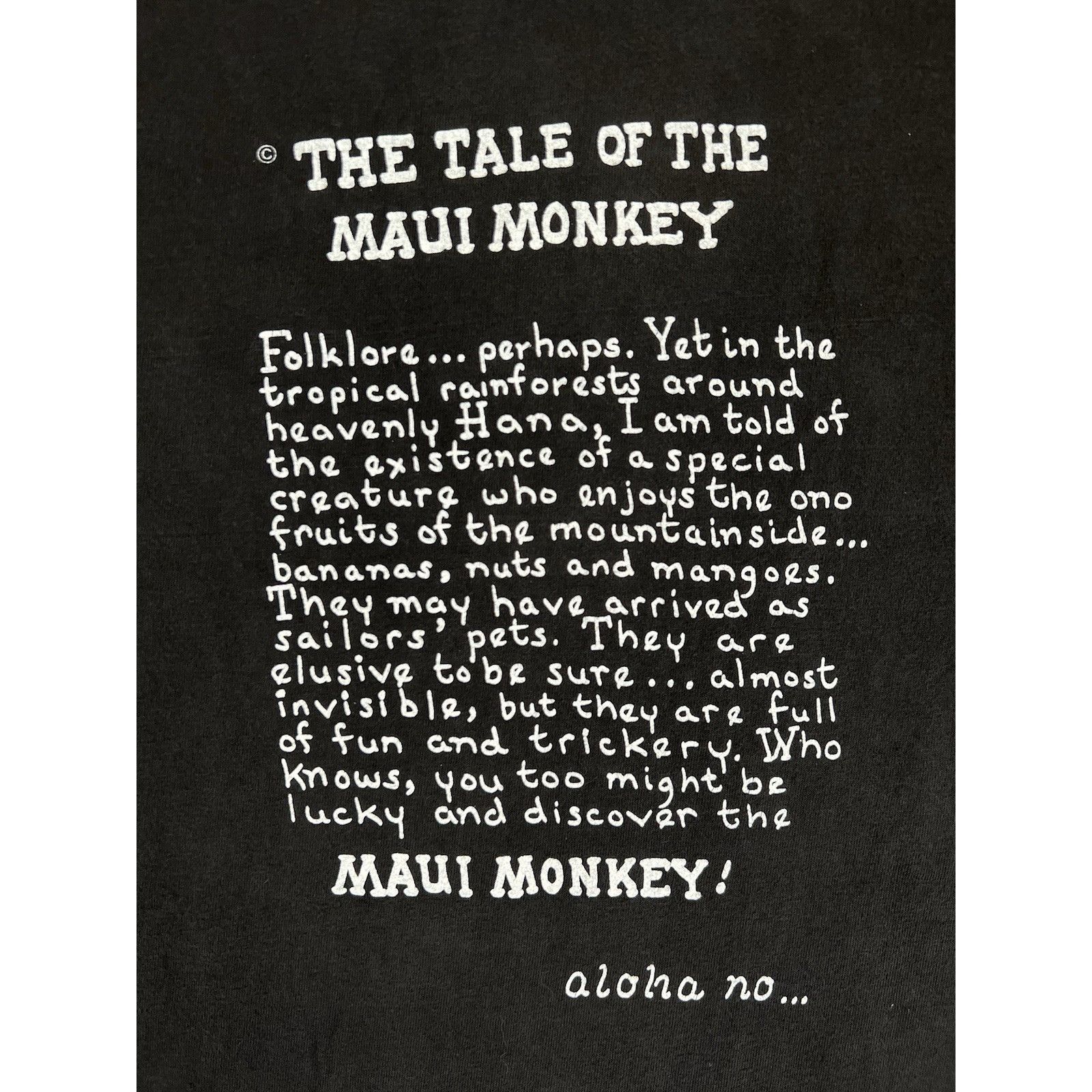 Hanes Vintage Maui Monkey Promo T-Shirt Size XL Single Stitch USA Size US XL / EU 56 / 4 - 8 Thumbnail
