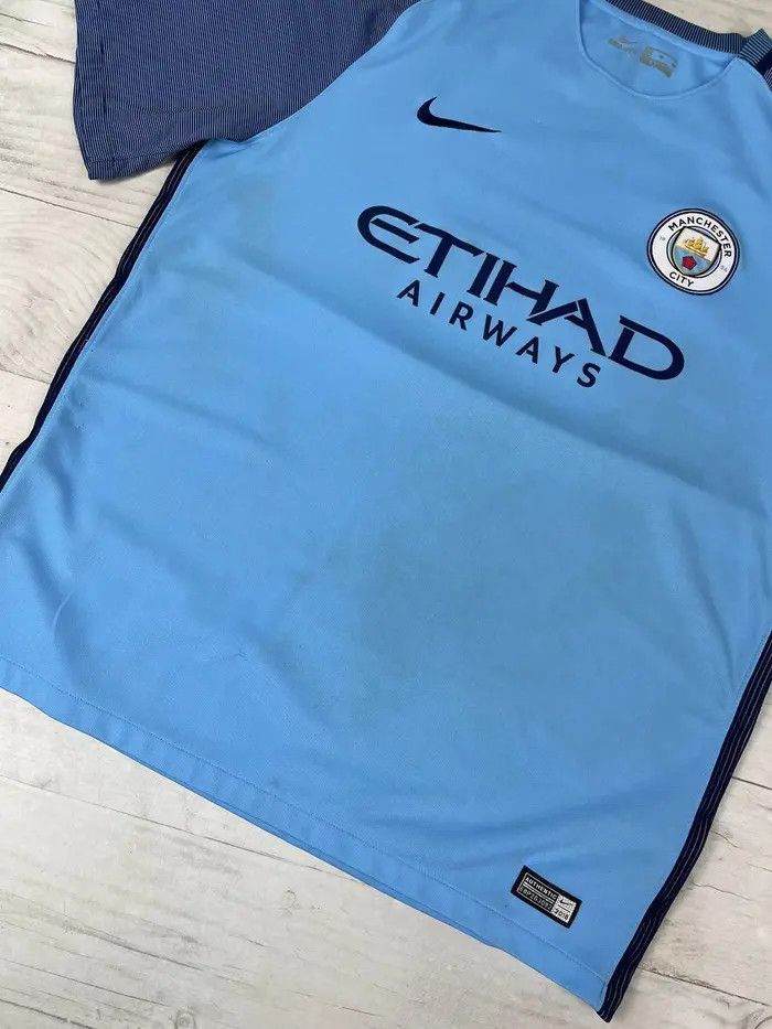 Nike Nike MANCHESTER CITY 2016 2017 HOME Football SHIRT JERSEY Size US XL / EU 56 / 4 - 3 Thumbnail