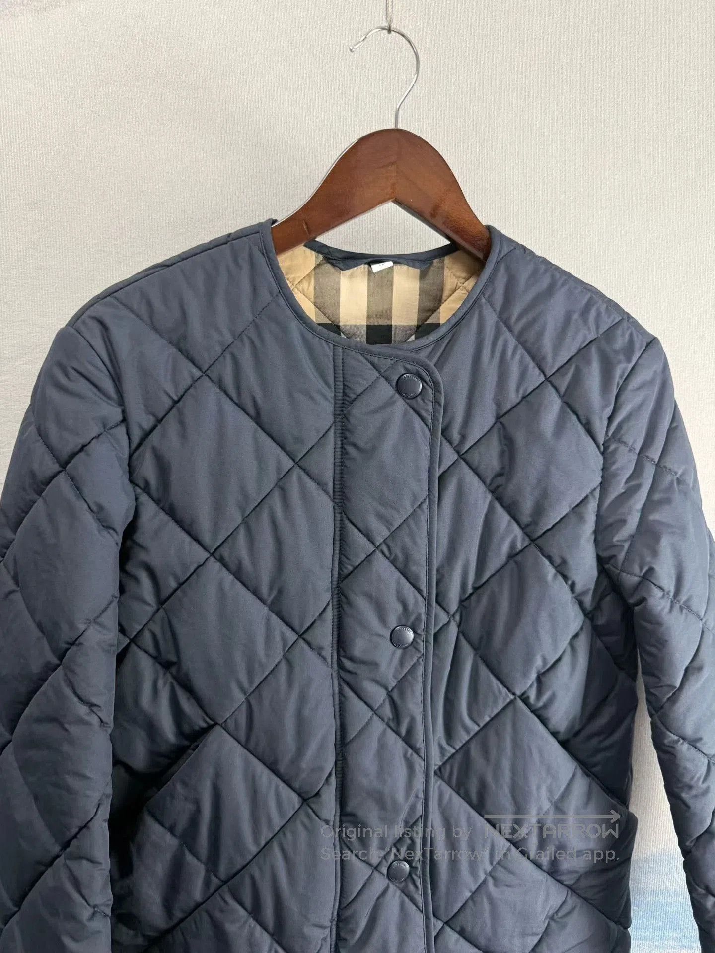 Burberry Burberry Deep Blue Quilted Cotton Jacket. Size US XS / EU 42 / 0 - 2 Thumbnail