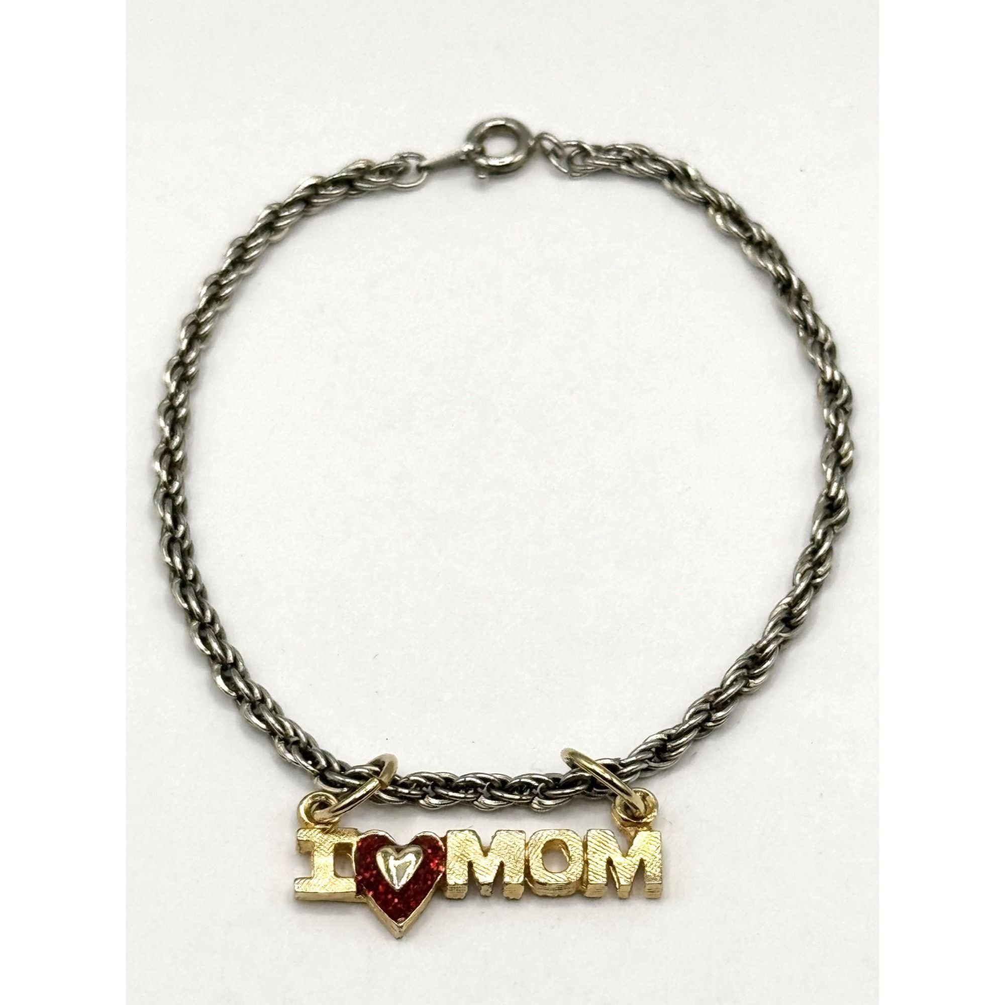 Vintage Vintage I love mom charm bracelet Size ONE SIZE - 1 Thumbnail