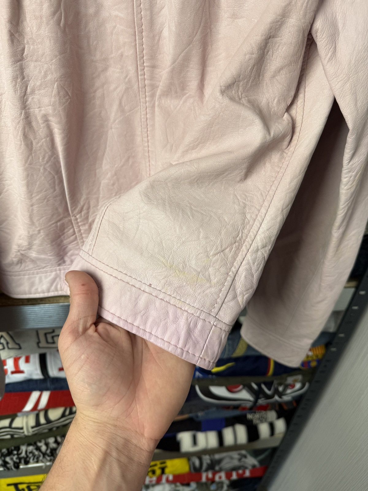 Dolce & Gabbana Dolce & Gabbana Leather Pink Opium Jacket Size S / US 4 / IT 40 - 18 Thumbnail