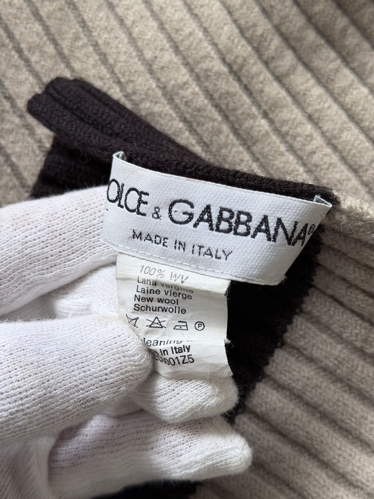 Dolce & Gabbana 2000s Dolce & Gabbana Wool Knit Scarf Size ONE SIZE - 7 Thumbnail