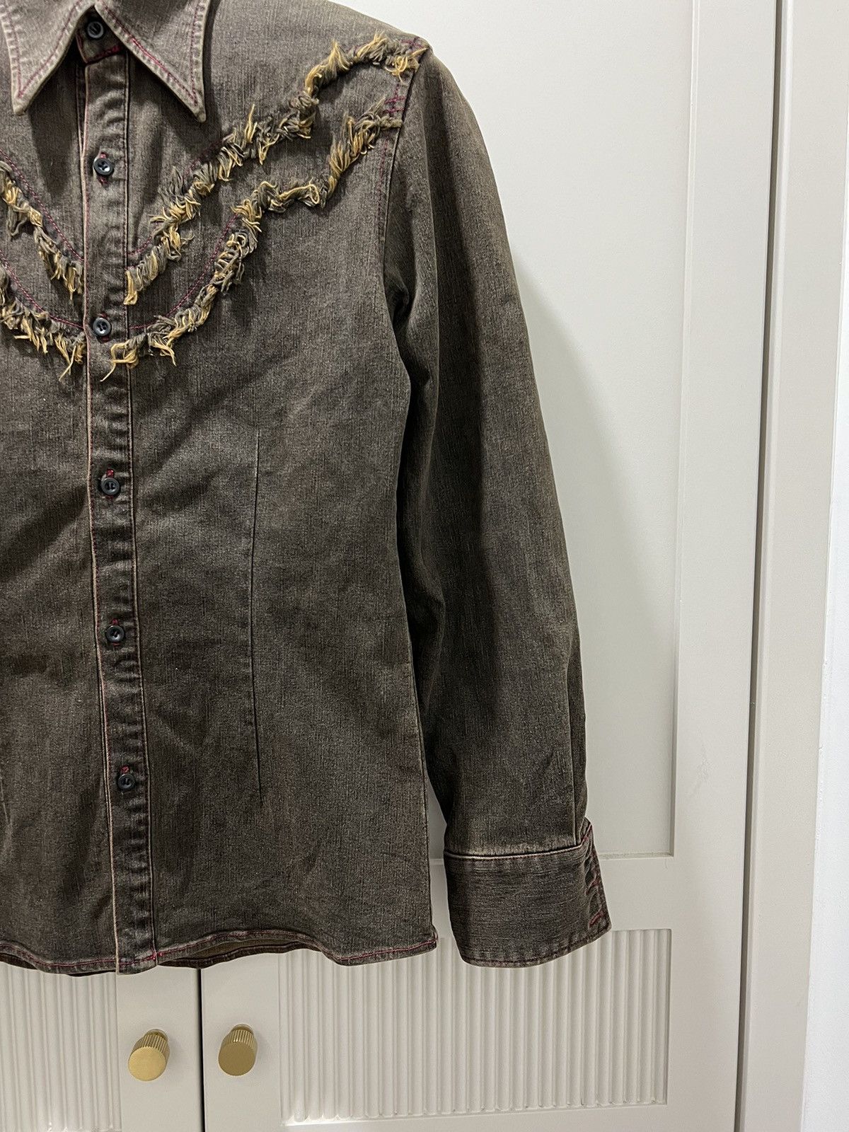 Designer × Japanese Brand × Tornado Mart TORNADO MART LONG SLEEVES DENIME SHIRT BUTTON UP Size US M / EU 48-50 / 2 - 9 Thumbnail