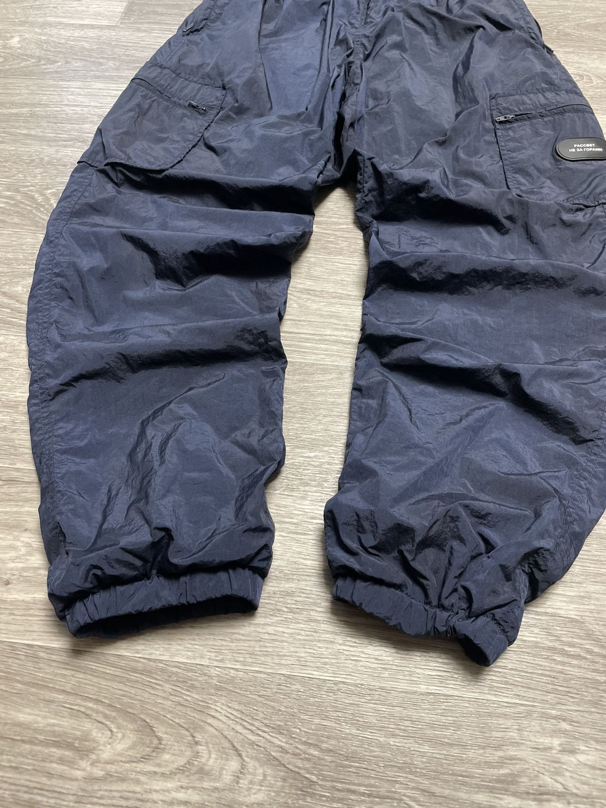 PACCBET PACCBET NAVY BLUE NYLON TRACK PANTS RRP-310£ Size US 30 / EU 46 - 5 Thumbnail