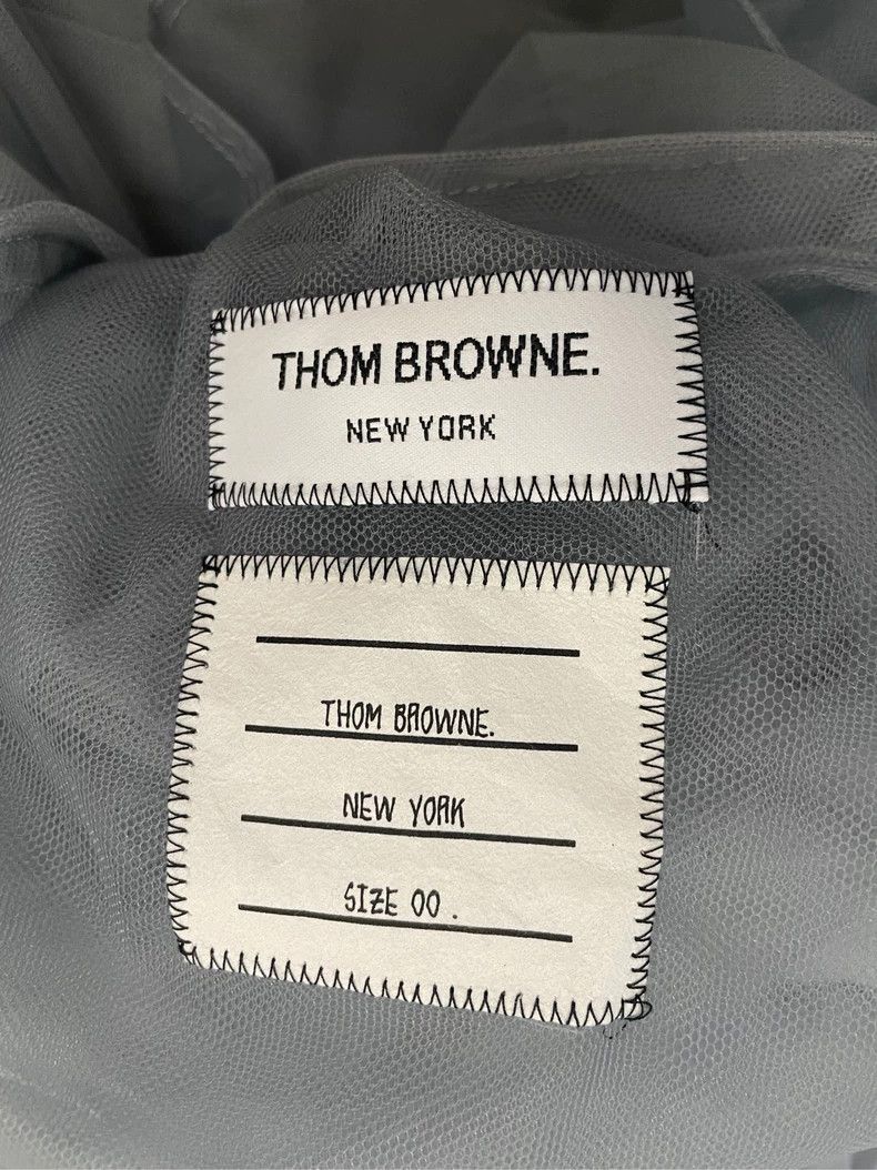 Thom Browne Thom Browne Blue-gray new show summer series tulle jacket 2 Size US L / EU 52-54 / 3 - 5 Thumbnail