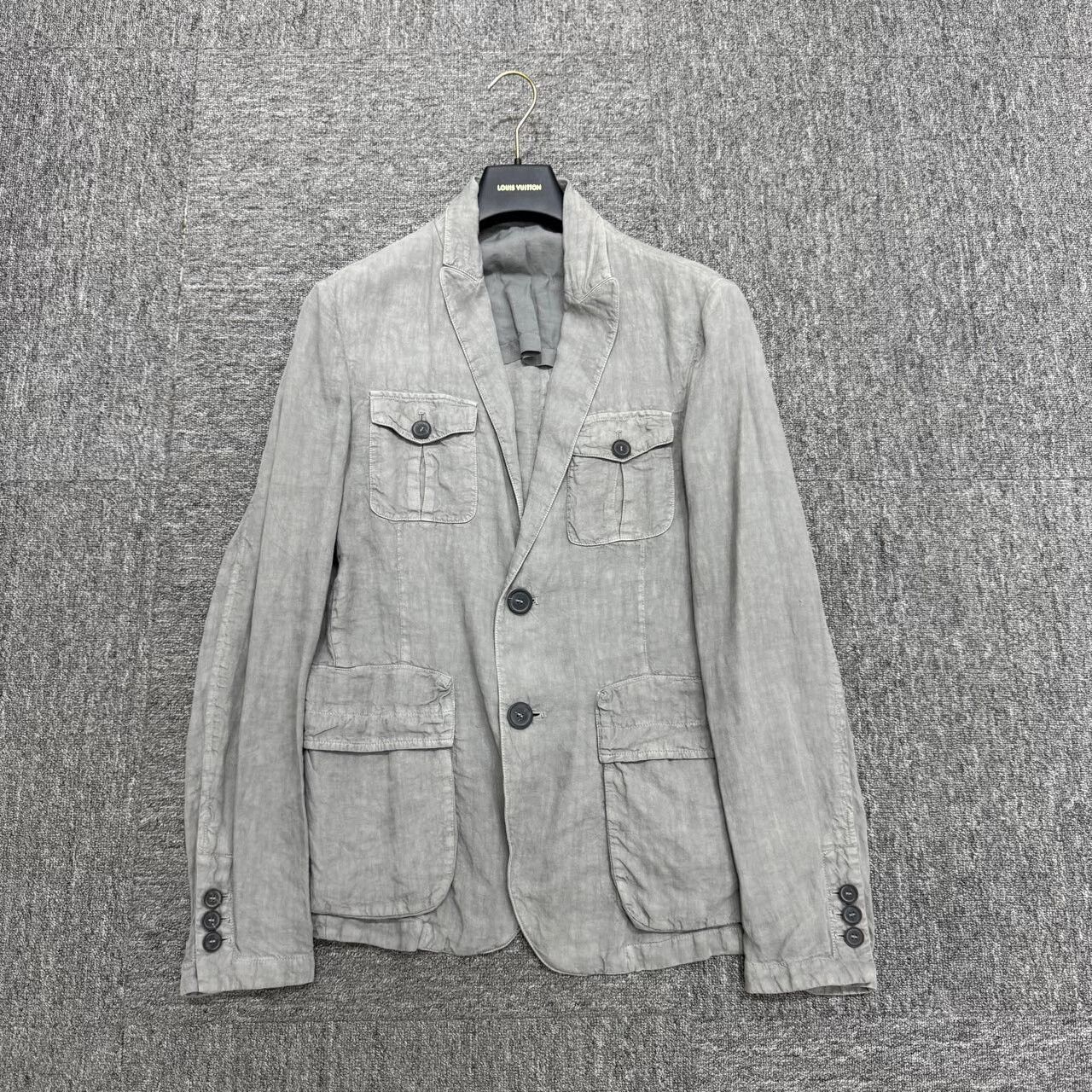 Giorgio Armani Giorgio Armani Wrinkled Linen Suit Jacket Size US L / EU 52-54 / 3 - 1 Thumbnail