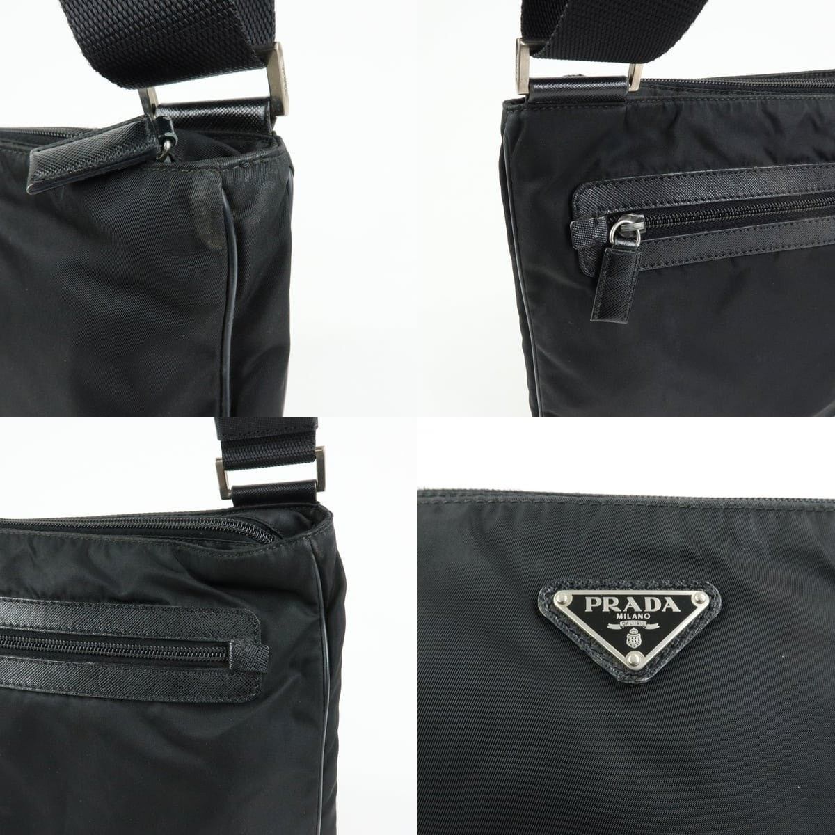 Prada Prada Triangle Logo Nylon Crossbody Bag Black Size ONE SIZE - 6 Thumbnail