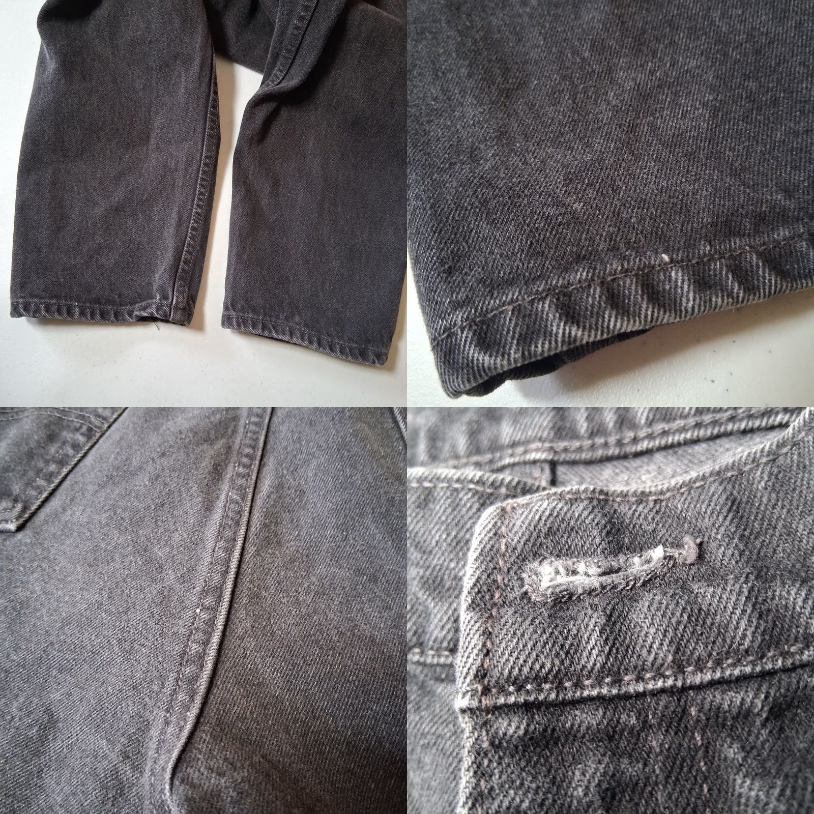 Levi's Vintage Levi's 550 Jeans Plus Size 38x29.5 Relaxed Tapered Leg Black Denim Jeans Womens Size 26" / US 2 / IT 38 - 8 Thumbnail