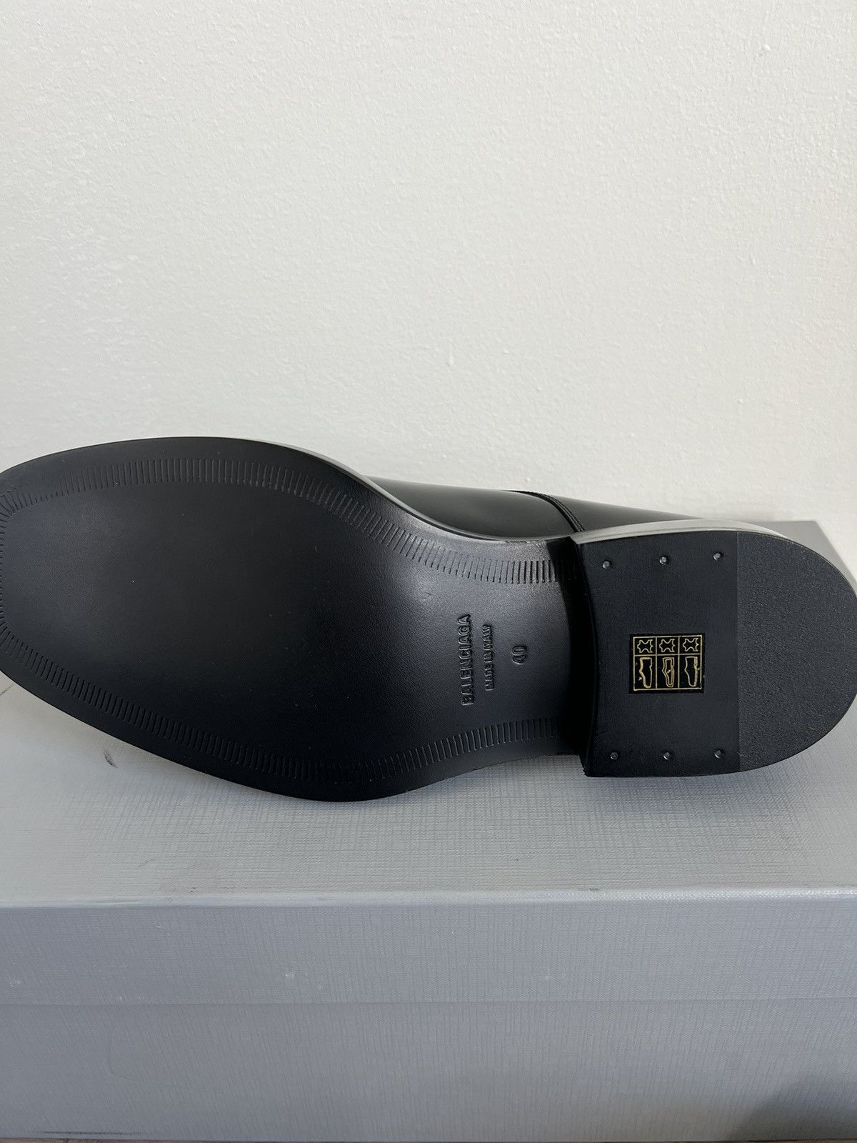 Balenciaga *SAMPLE* Balenciaga Square Toe Derby 40 Size US 7 / EU 40 - 17 Thumbnail
