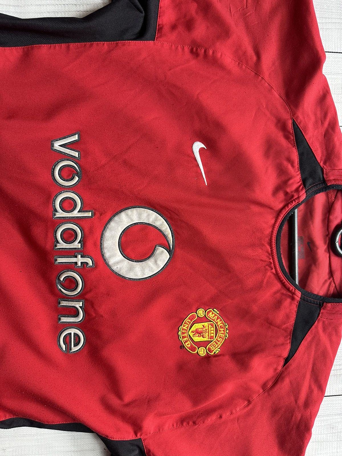 Nike × Vintage Vintage Manchester United soccer jersey Vodafone 2004 M Size US M / EU 48-50 / 2 - 8 Thumbnail