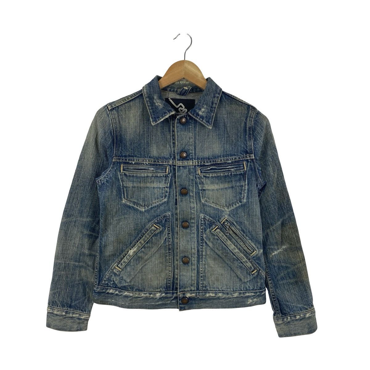Vintage Vintage JAPANESE DENIM JACKET Cropped Trucker Style Size US XS / EU 42 / 0 - 3 Thumbnail