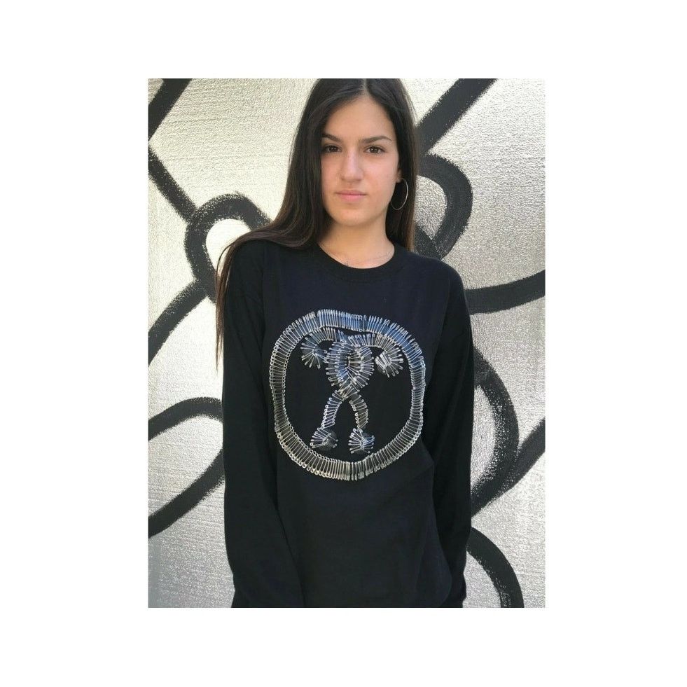 Moschino SS18 MOSCHINO COUTURE Jeremy Scott Logo Black Cotton Sweater Size XXS / US 00 / IT 34 - 6 Thumbnail