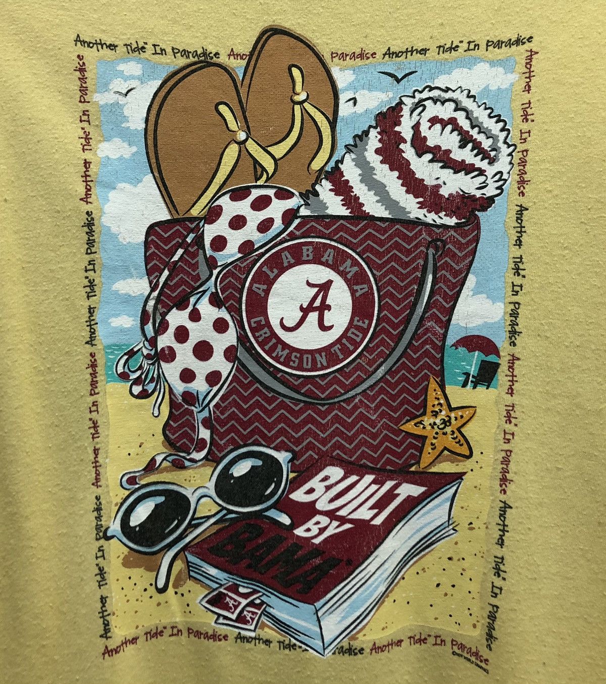 Vintage Vintage Alabama Crimson Tide Another Tide In Paradise TShirt Size US M / EU 48-50 / 2 - 3 Thumbnail
