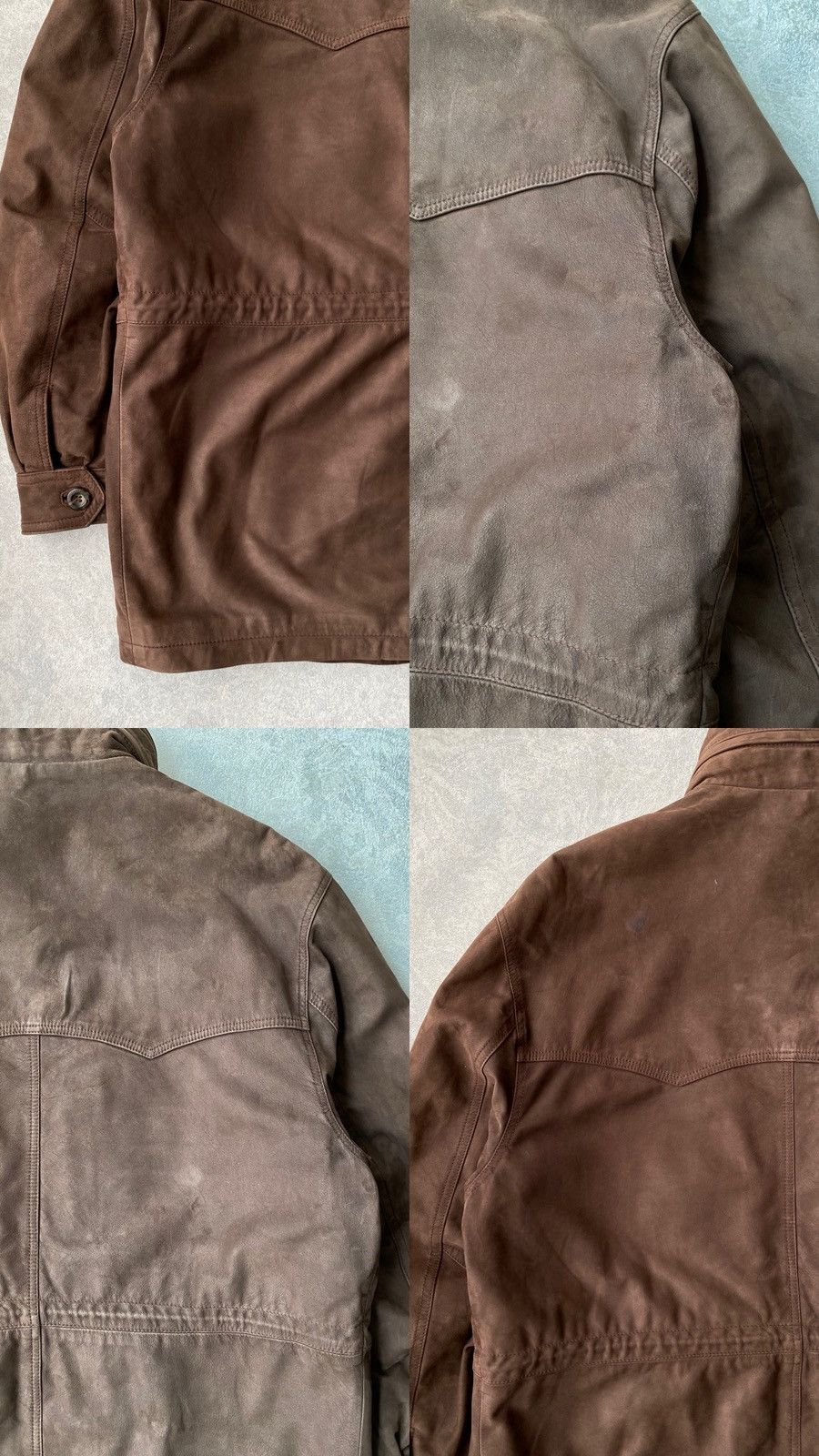Yves Saint Laurent Vintage Yves Saint Laurent Leather Hunting Suede Jacket Size US XL / EU 56 / 4 - 20 Thumbnail