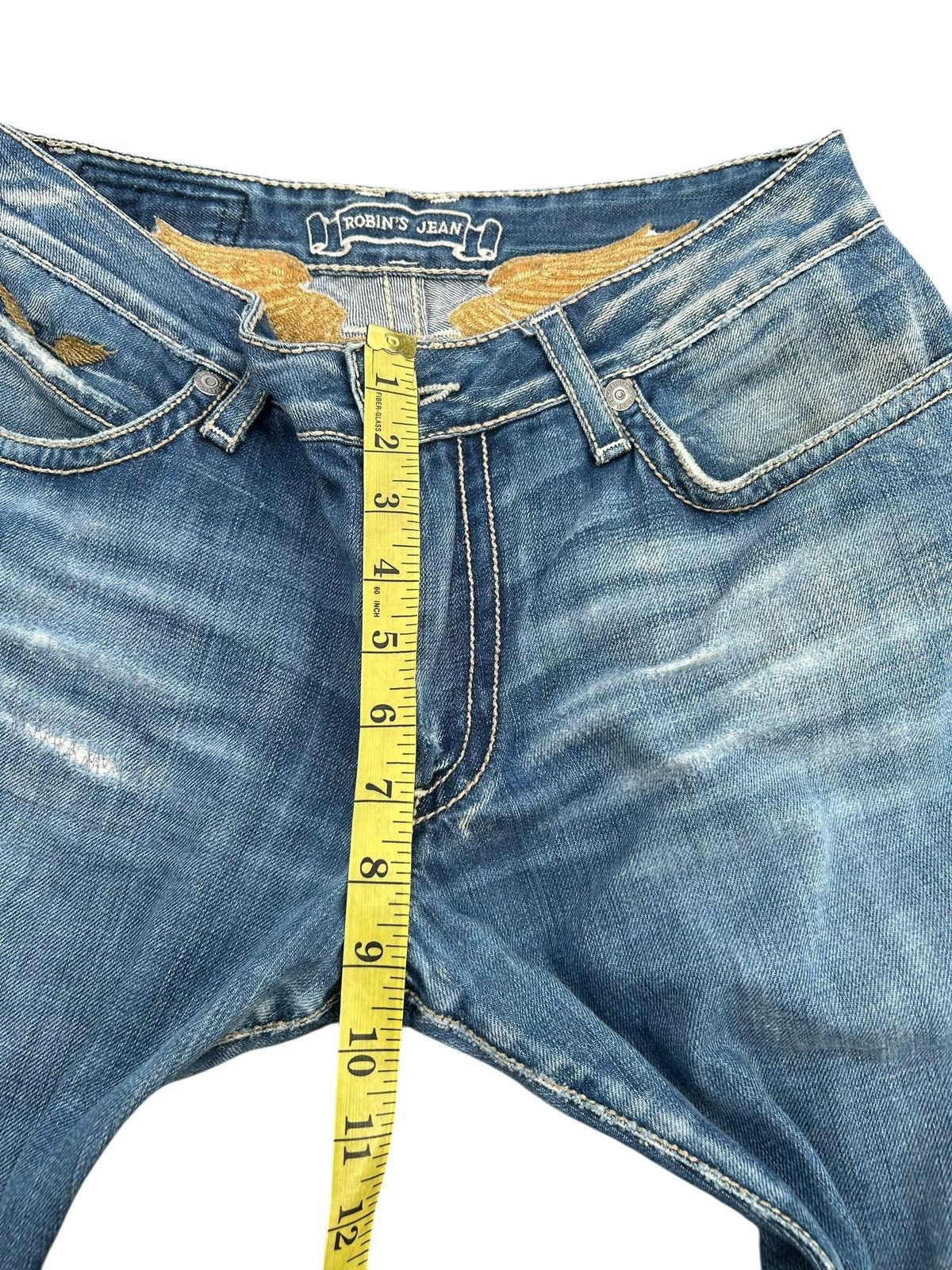 Robins Jeans ROBINS JEANS DISTRESSED DENIM JEANS Size US 31 - 20 Thumbnail