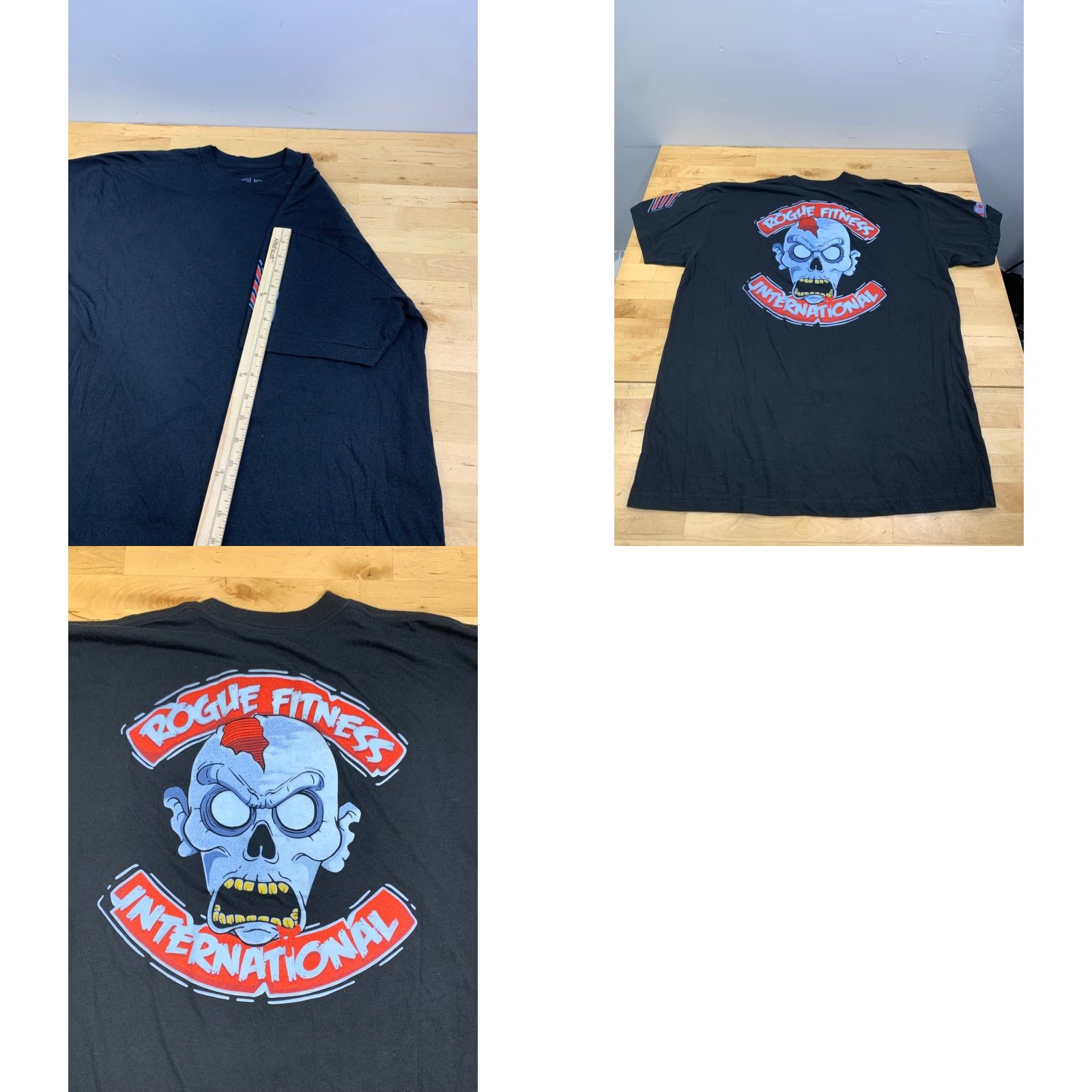 Vintage Rogue Fitness Halloween Glow in the Dark Shirt XL Crossfit 12749 Mens Black T-Shirt Glow in the Dark Crossfit Halloween 2020s Size US XL / EU 56 / 4 - 8 Thumbnail