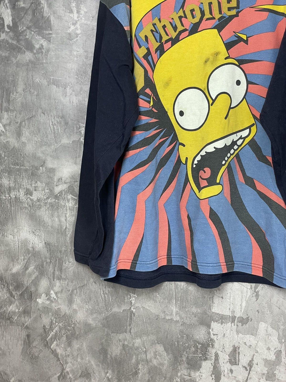 The Simpsons × Vintage Vintage 90s The Simpsons Longsleeve Overprint Rare Shirt Size US L / EU 52-54 / 3 - 6 Thumbnail