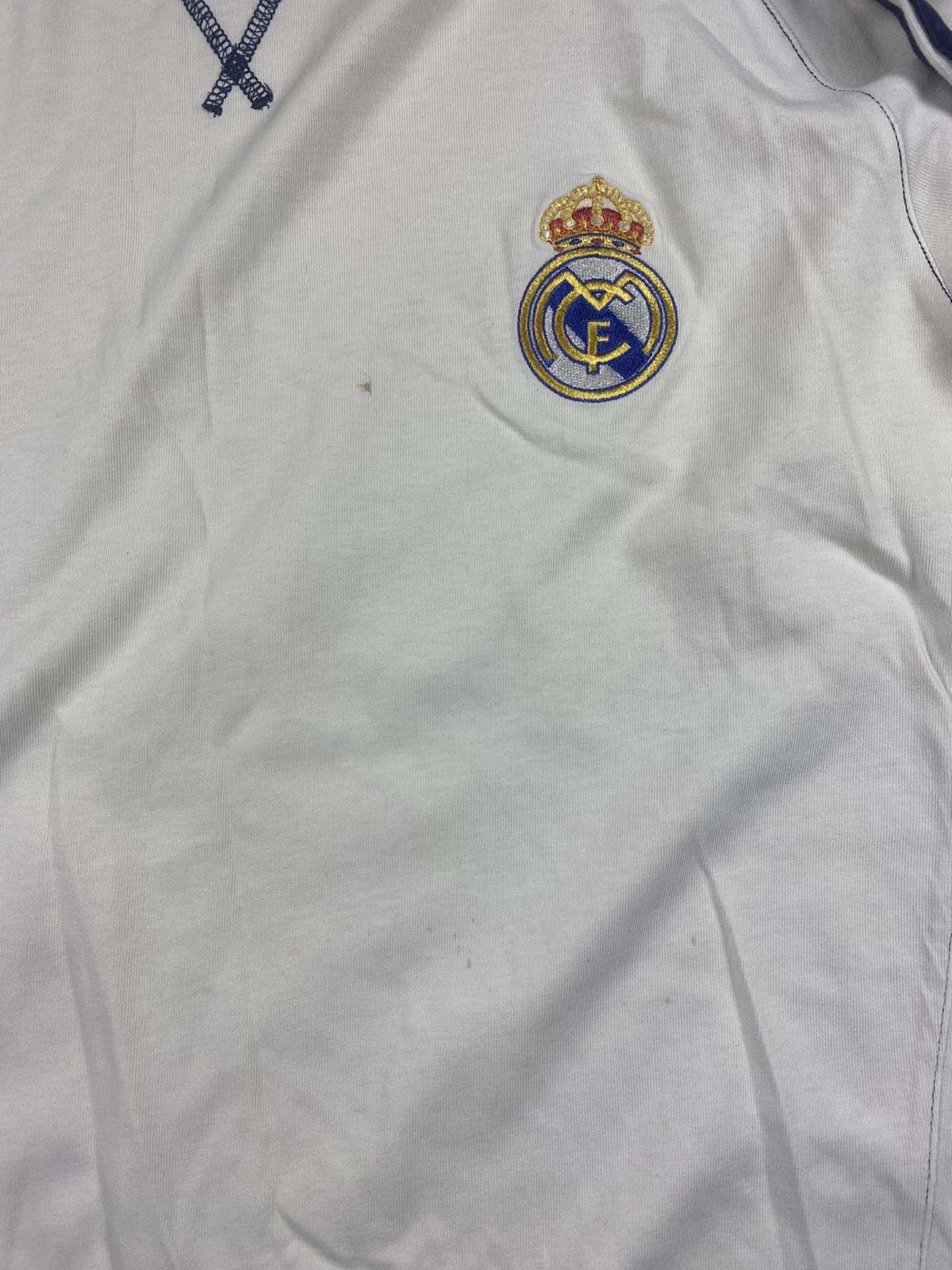 Adidas × Vintage Vintage Adidas Real Madrid Y2K soccer cotton oversized shirt Size US L / EU 52-54 / 3 - 6 Thumbnail