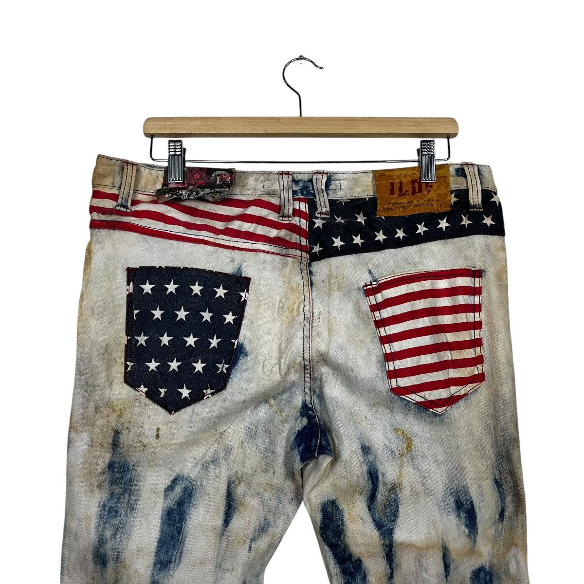 Jean Vintage ILDF Punk Distressed Motive Denim Size US 34 / EU 50 - 8 Thumbnail