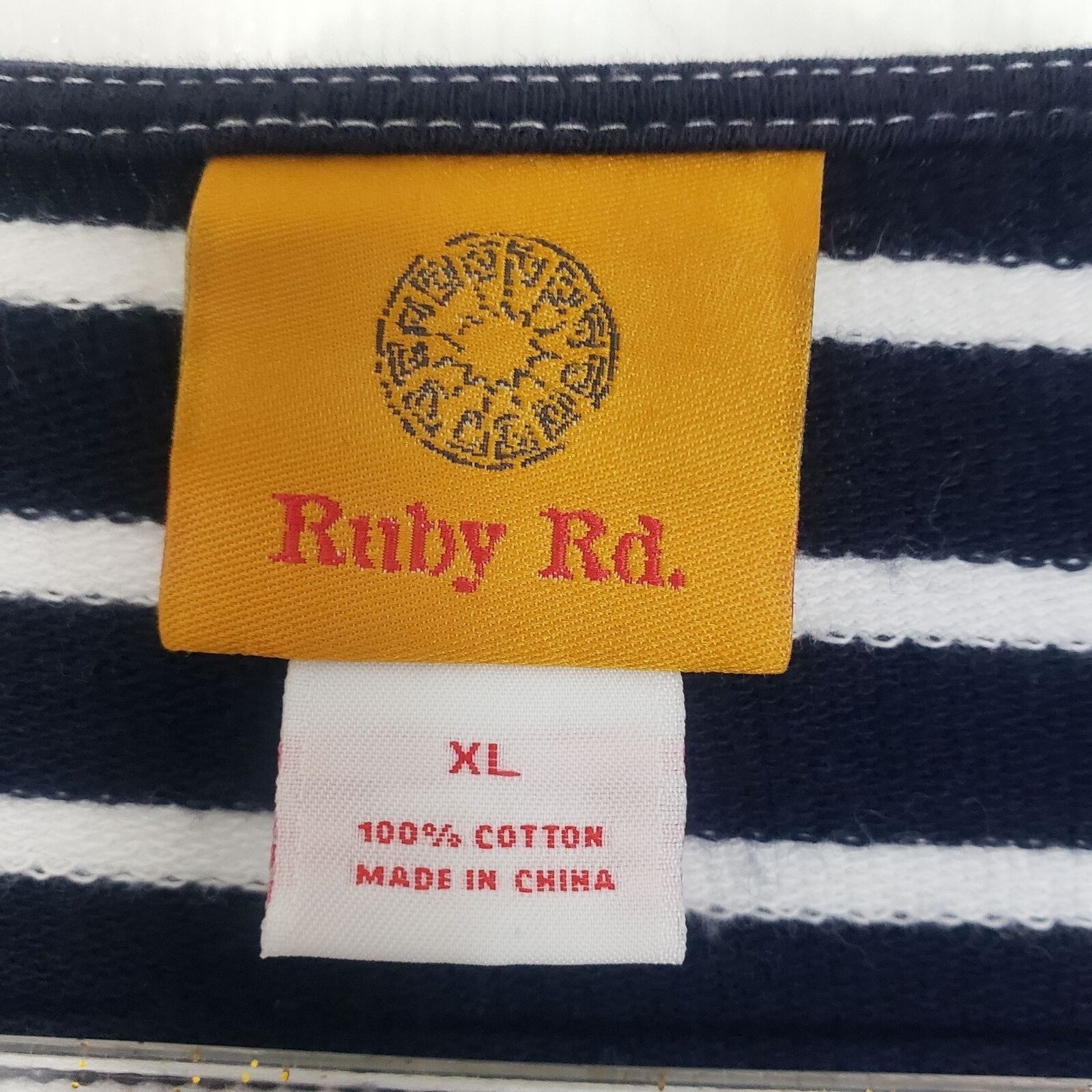 Designer Ruby Rd Beaded Open Front Cardigan Womens Size XL Stripe Size XL / US 12-14 / IT 48-50 - 5 Thumbnail