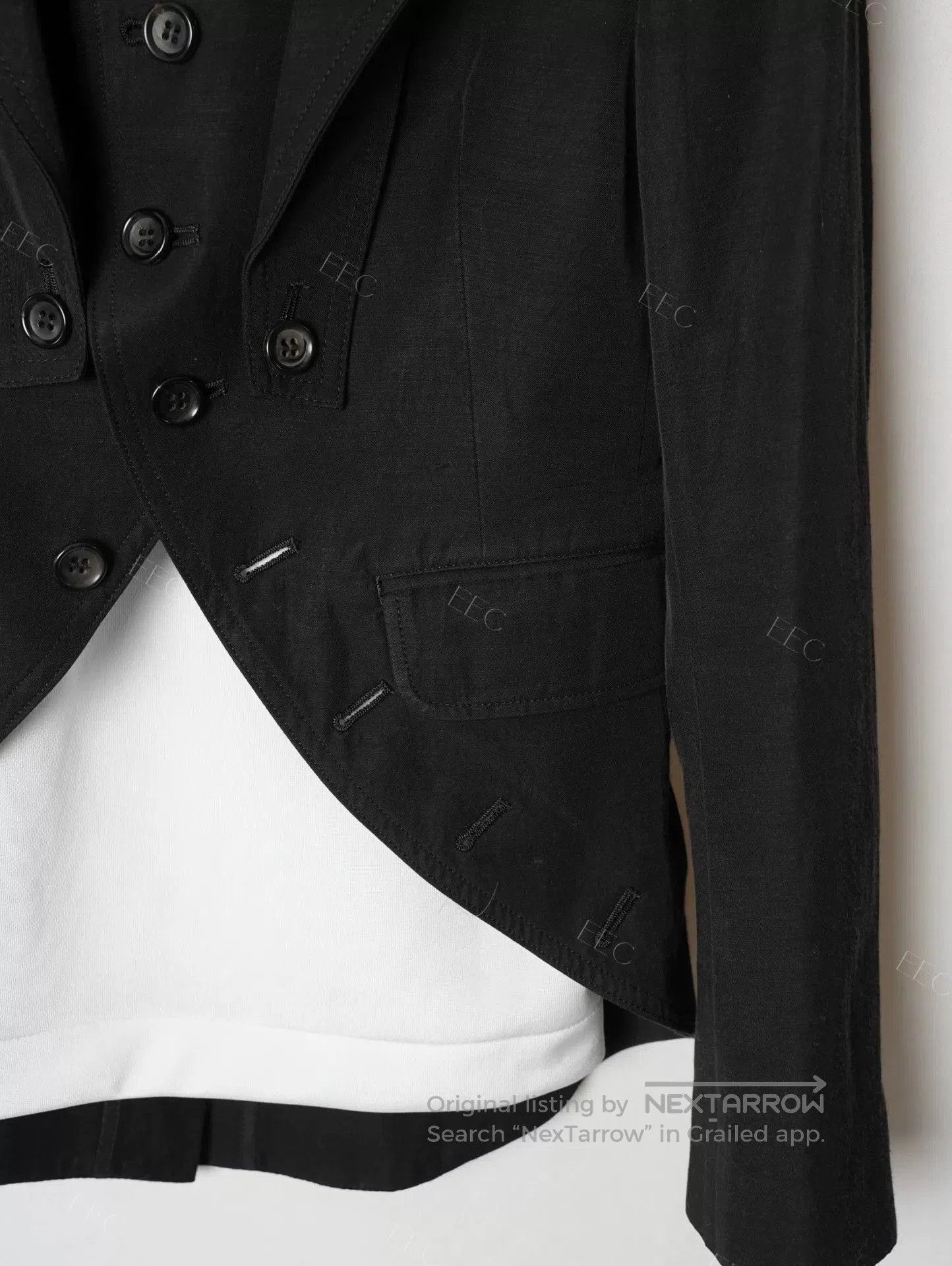 Other Versatile Black Tailored Jacket with Detachable Collar. Size M / US 6-8 / IT 42-44 - 8 Thumbnail