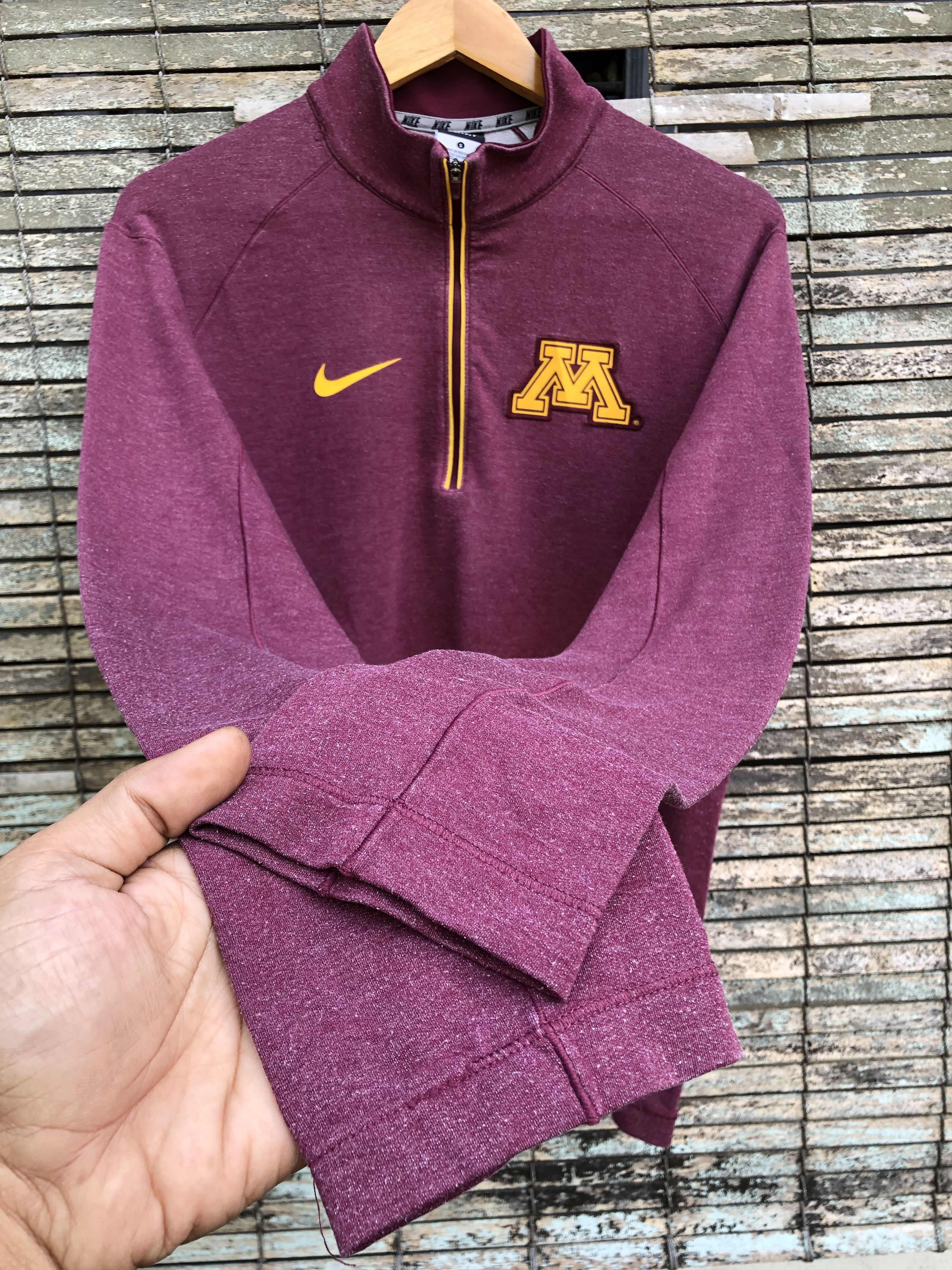 Nike Nike Minnesota Golden Gophers Q-Zip Pullover Sweatshirt Size US S / EU 44-46 / 1 - 3 Thumbnail