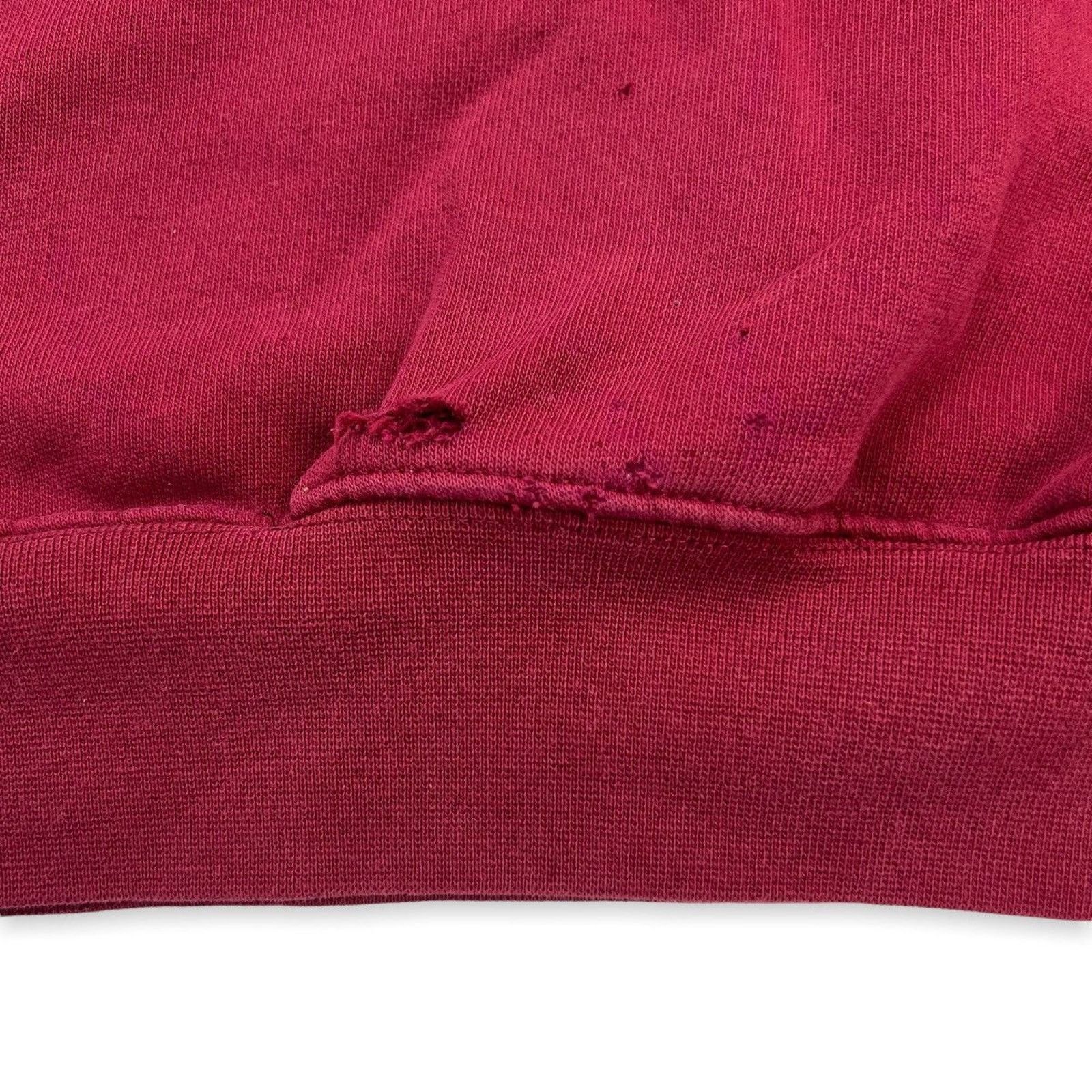 Adidas × Vintage Vintage Adidas Essential Hoodie Medium Red Distressed 90s Size US M / EU 48-50 / 2 - 4 Thumbnail