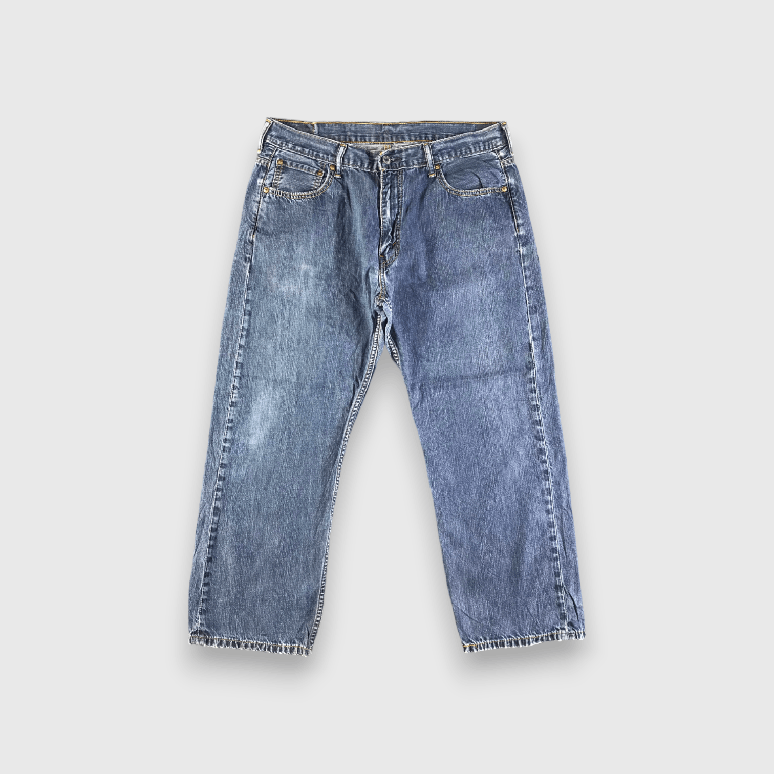 Levi's Vintage Blue Wash Levis 569 Jeans-J4397 Size US 35 - 1 Thumbnail