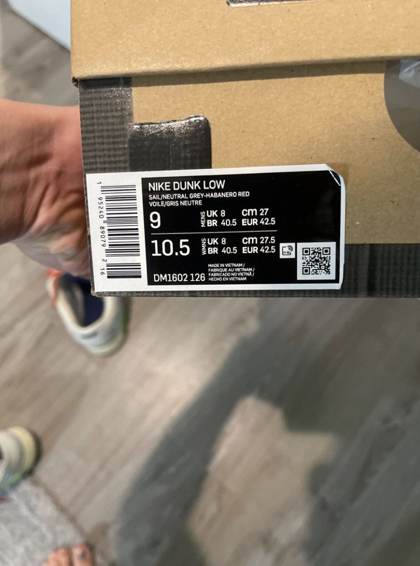 Off-White Nike Off White Dunks “Lot 23” Size US 9.5 / EU 42-43 - 6 Thumbnail