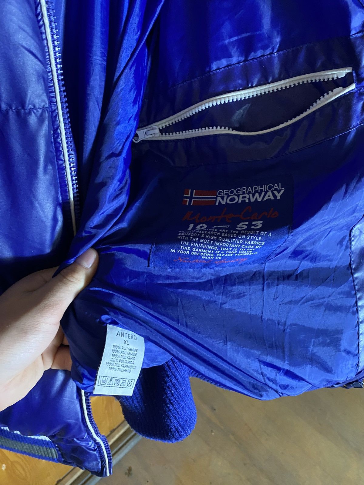 Napapijri Vintage Geographical Norway Royal Club Puffer Bombers Jacket Size US L / EU 52-54 / 3 - 8 Thumbnail