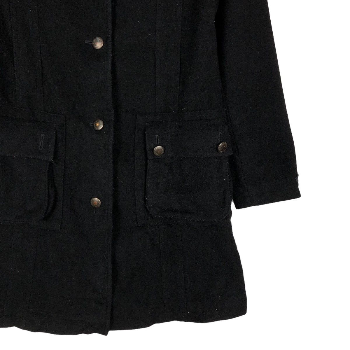 Barbour 🔥Vintage Long Wool Jacket Barbour International Biker Size US S / EU 44-46 / 1 - 5 Thumbnail