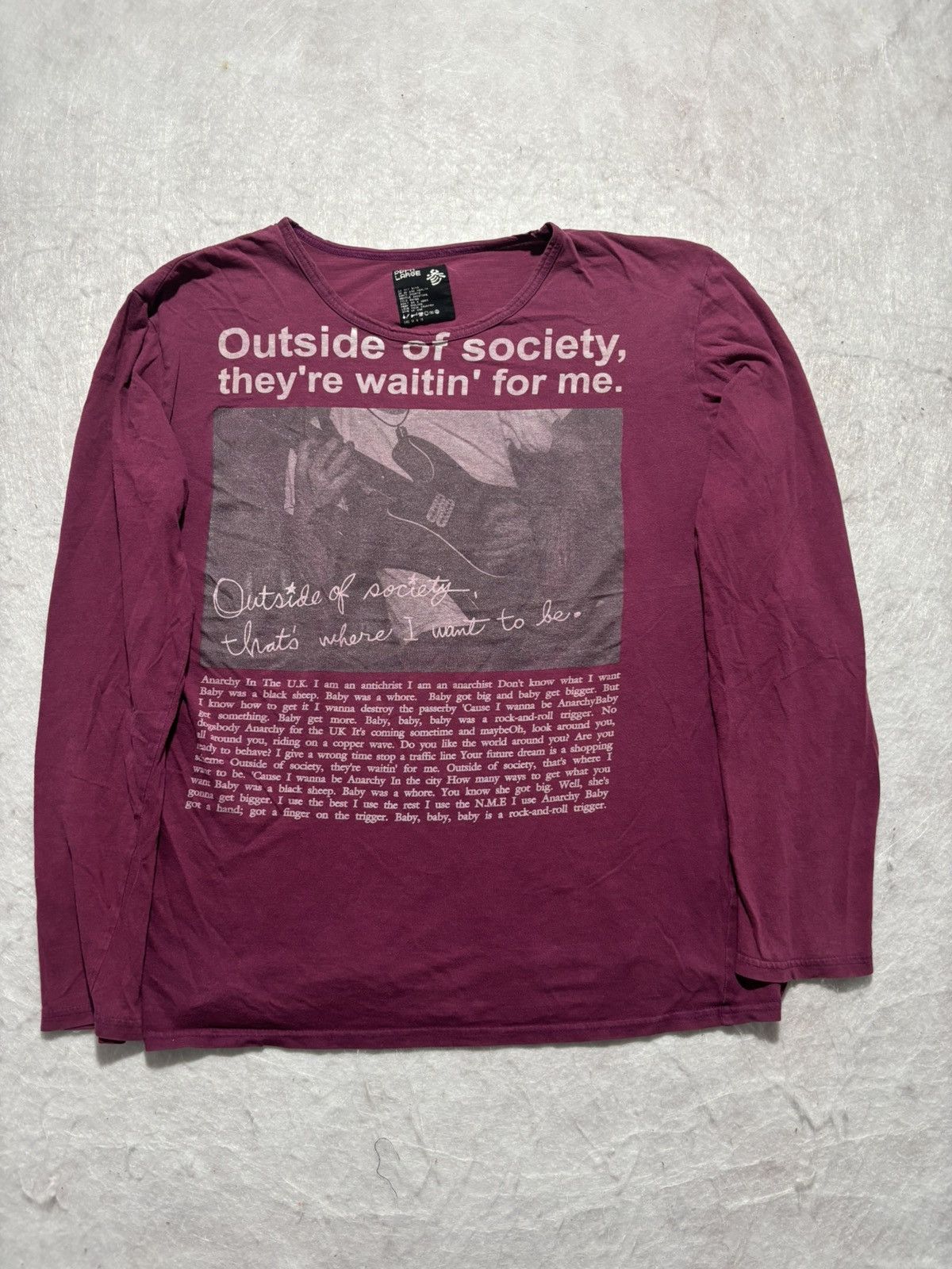 PPFM PPFM Patti Smith Lyric Longsleeve Shirt Size US L / EU 52-54 / 3 - 1 Thumbnail