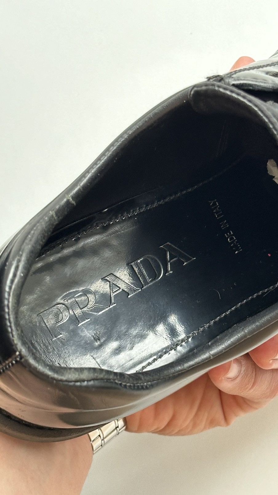 Prada Prada Leather Total Black Woman Shoes Size 5/39 Made Italy Size US 9.5 / IT 39.5 - 9 Thumbnail