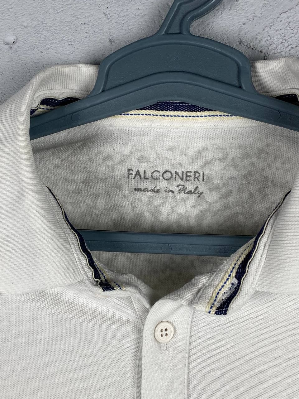 Falcone Falconeri Luxury White Dress Polo Made In Italy Size US L / EU 52-54 / 3 - 4 Thumbnail