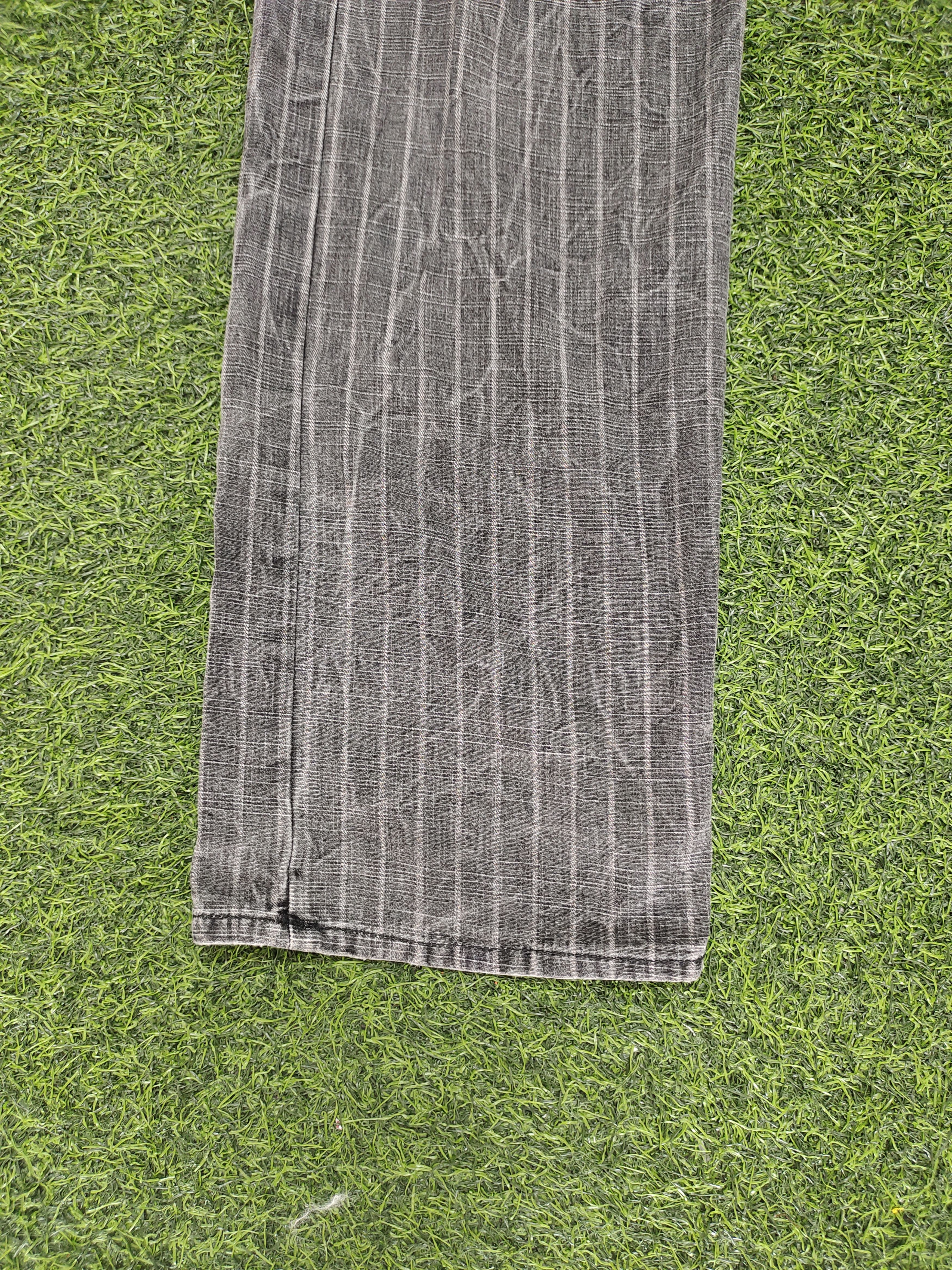 If Six Was Nine Vintage Root Three Japan Black Faded Striped Denim Pants Size US 32 / EU 48 - 7 Thumbnail