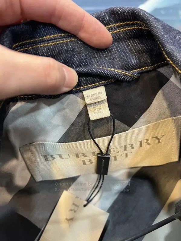 Burberry Burberry Blue Denim Double Breasted Coat. Size XS / US 0-2 / IT 36-38 - 5 Thumbnail