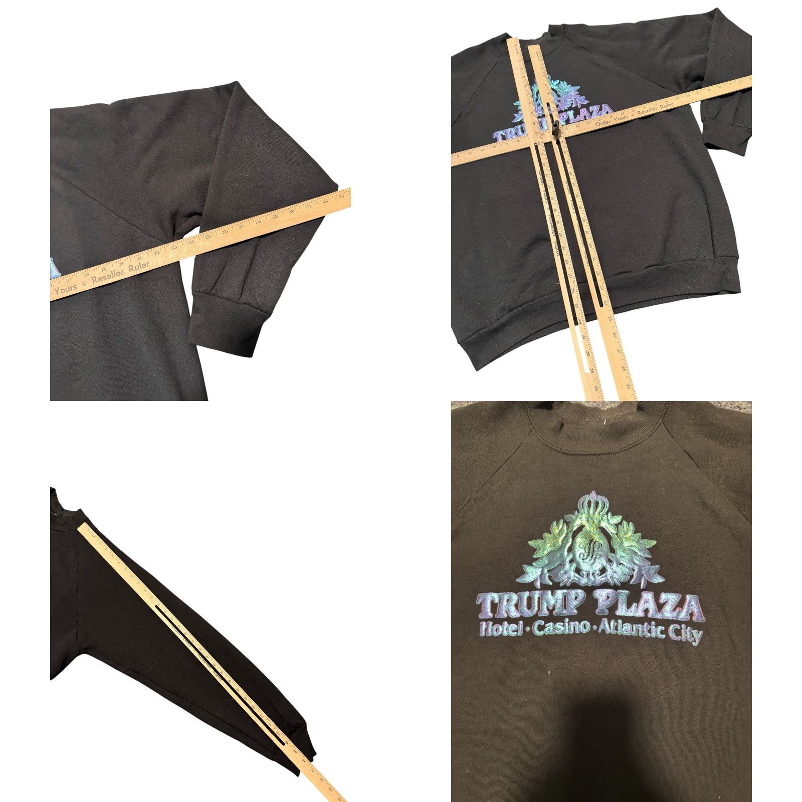 Fruit Of The Loom VINTAGE Donald Trump Plaza Casino Sweatshirt FOTL USA Size XL Black Men Pullover Crew Neck Size US XL / EU 56 / 4 - 9 Thumbnail