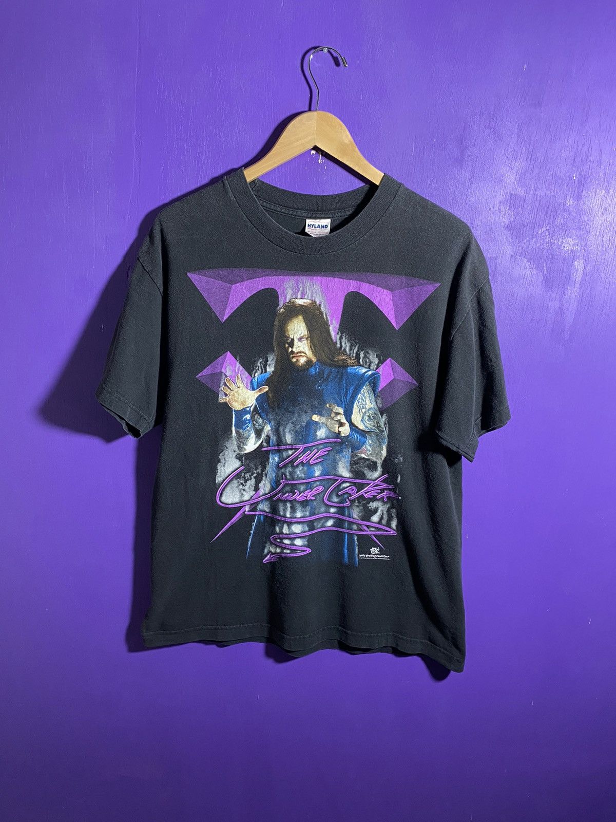 Vintage × WWF Vintage 1998 WWF the undertaker faded t-shirt Size US L / EU 52-54 / 3 - 1 Thumbnail