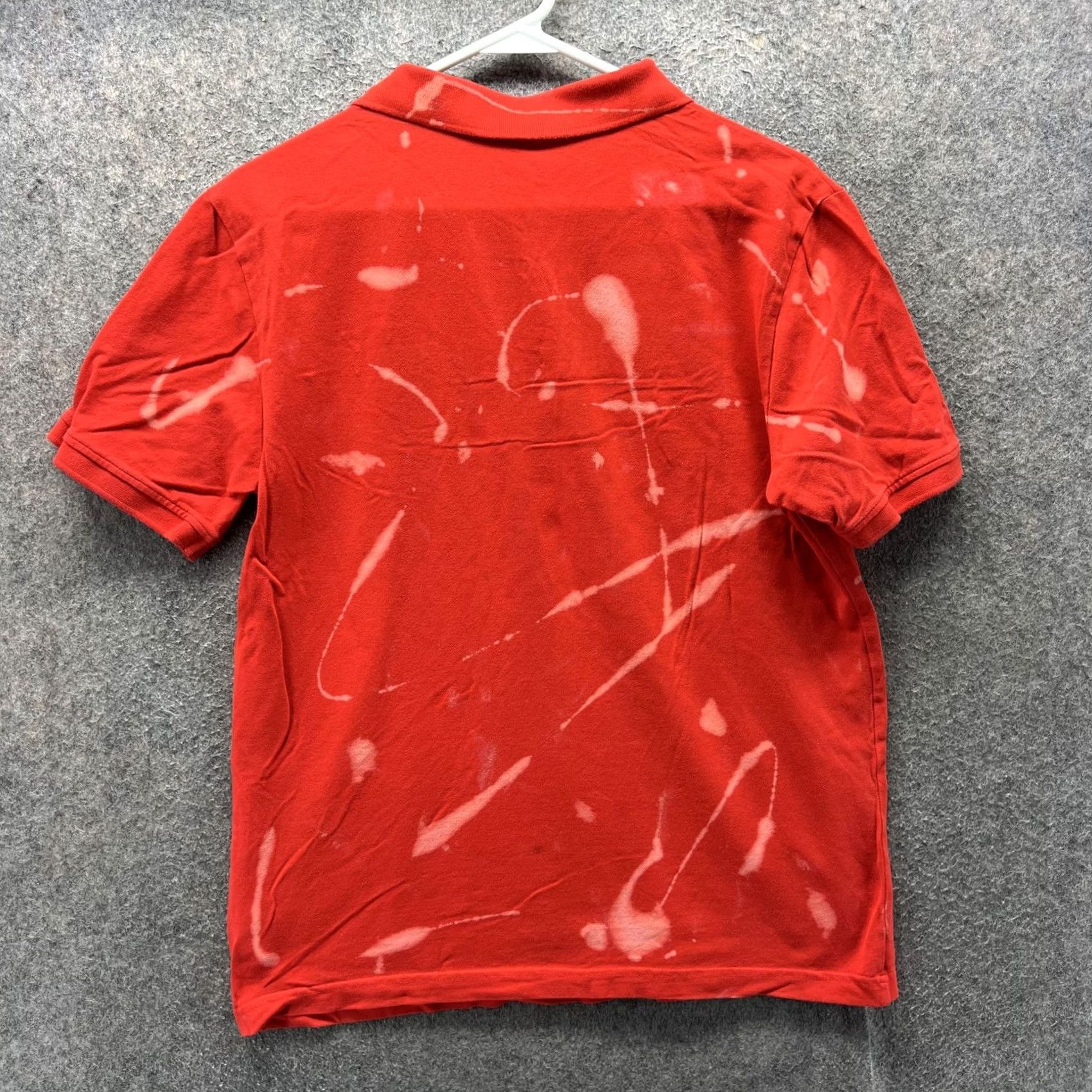 Puma Puma Polo Shirt Mens M Red Short Sleeve Casual Bleach Stained Flawed Size US M / EU 48-50 / 2 - 2 Thumbnail