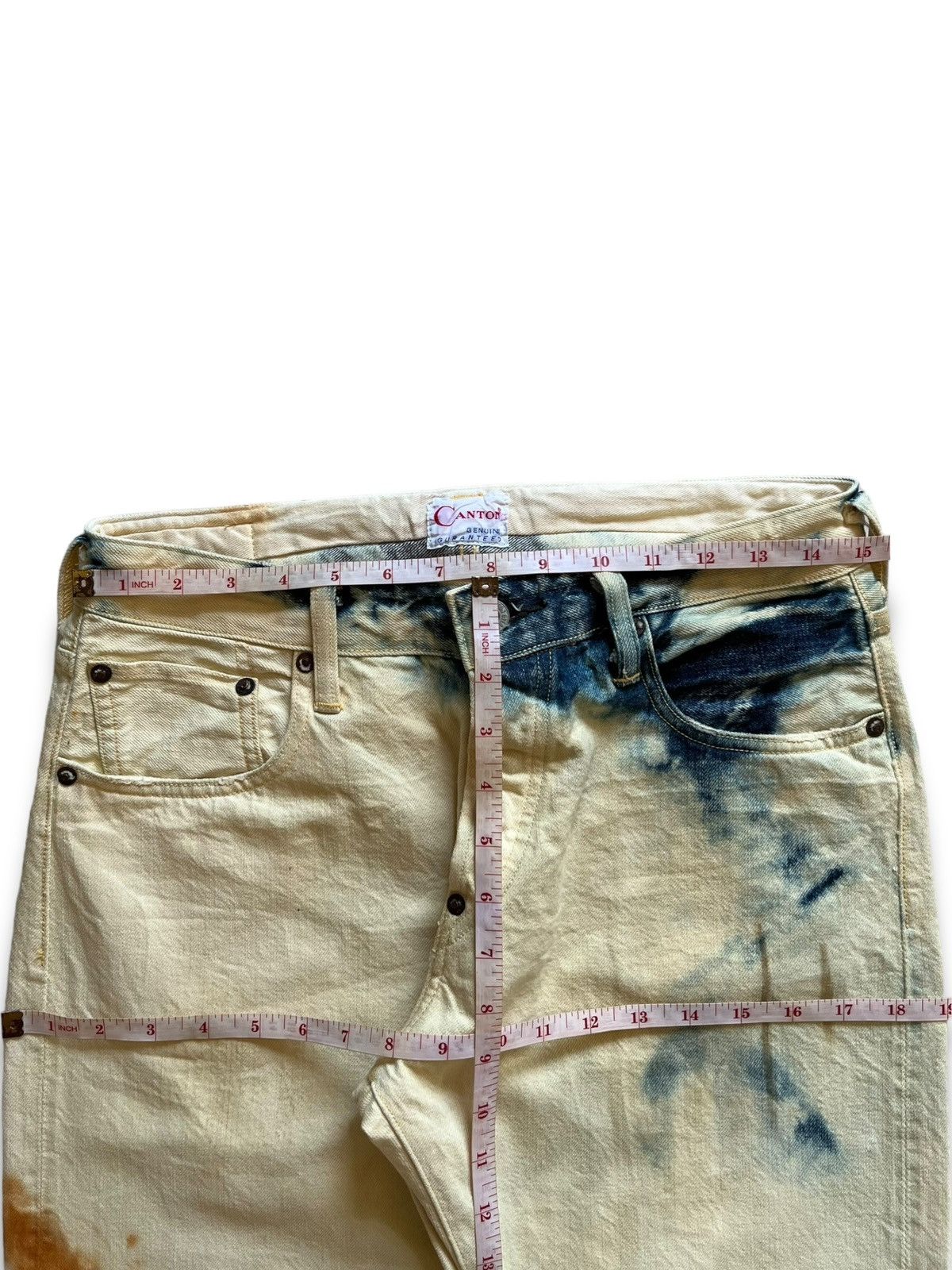 Japanese Brand Vintage Japanese Canton Overalls Buckle Back Selvedge Jeans Size US 30 / EU 46 - 11 Thumbnail