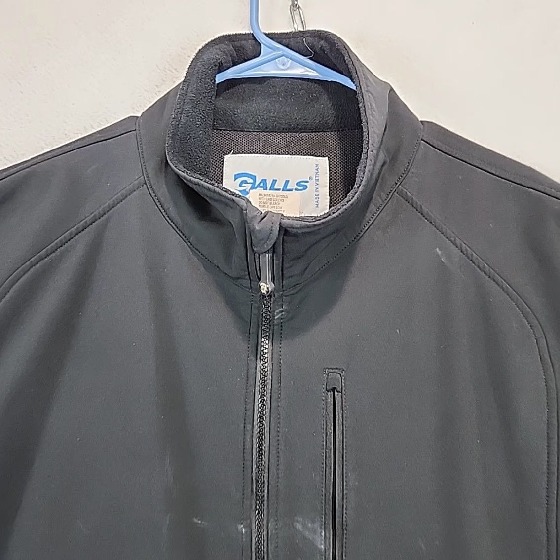 Vintage Galls JX778 Softshell Security Lined Jacket Full Zip Black Men's XXL Jacket Size US XXL / EU 58 / 5 - 2 Thumbnail