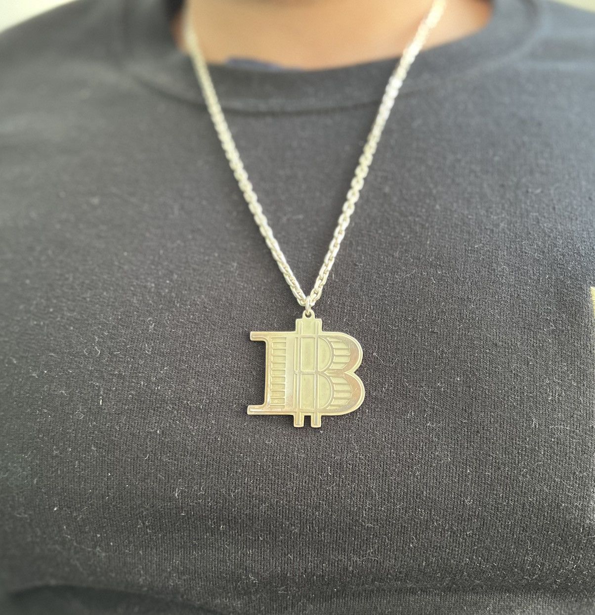 Bape Silver B Necklace Size ONE SIZE - 2 Thumbnail