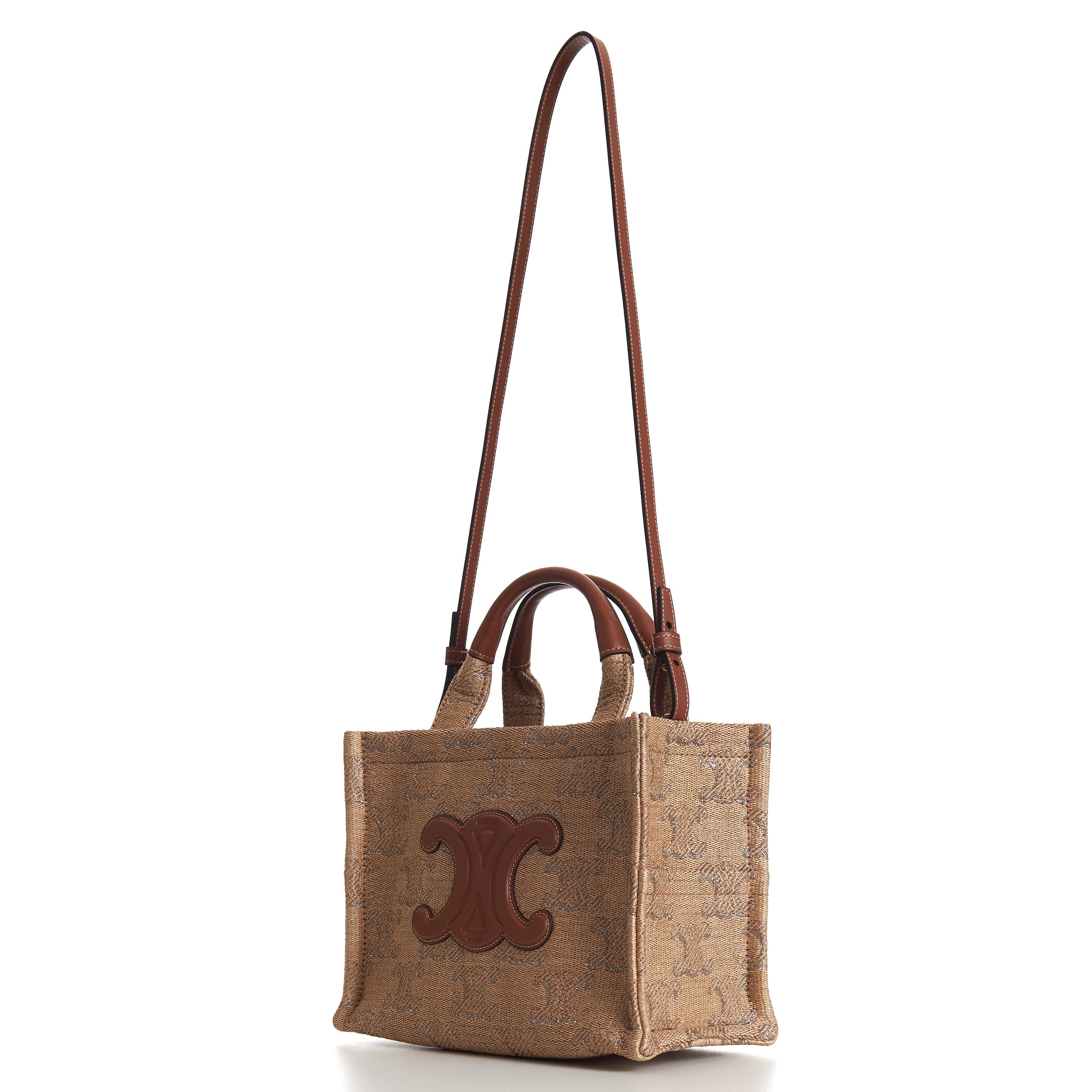 Celine Small Cabas Thais In Raffia Effect Textile Size ONE SIZE - 2 Thumbnail