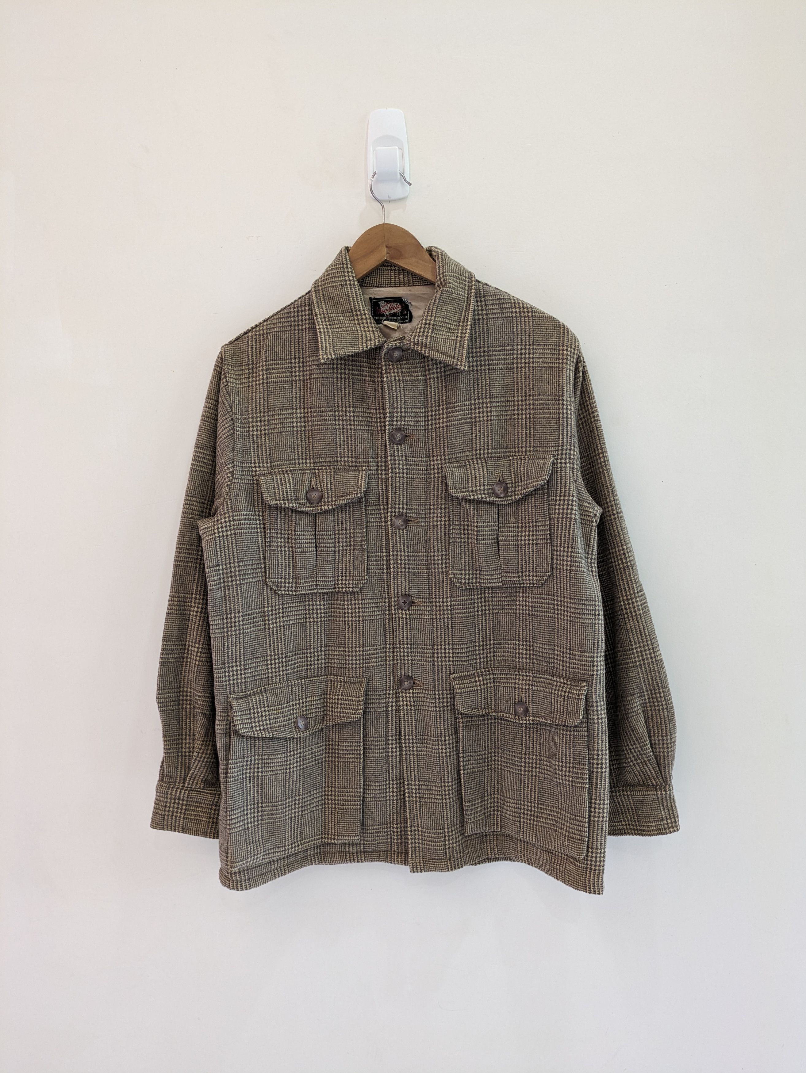 image of Vintage x Woolrich Woolen Mills 1950S Woolrich Mackinaw Style Jacket in Brown, Men's (Size Medium)