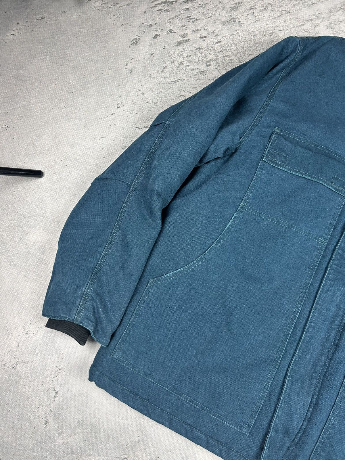 Carhartt × Vintage Rare 90sFaded Turquoise Arctic Carhartt Paded Jacket (XL) Size US XL / EU 56 / 4 - 3 Thumbnail