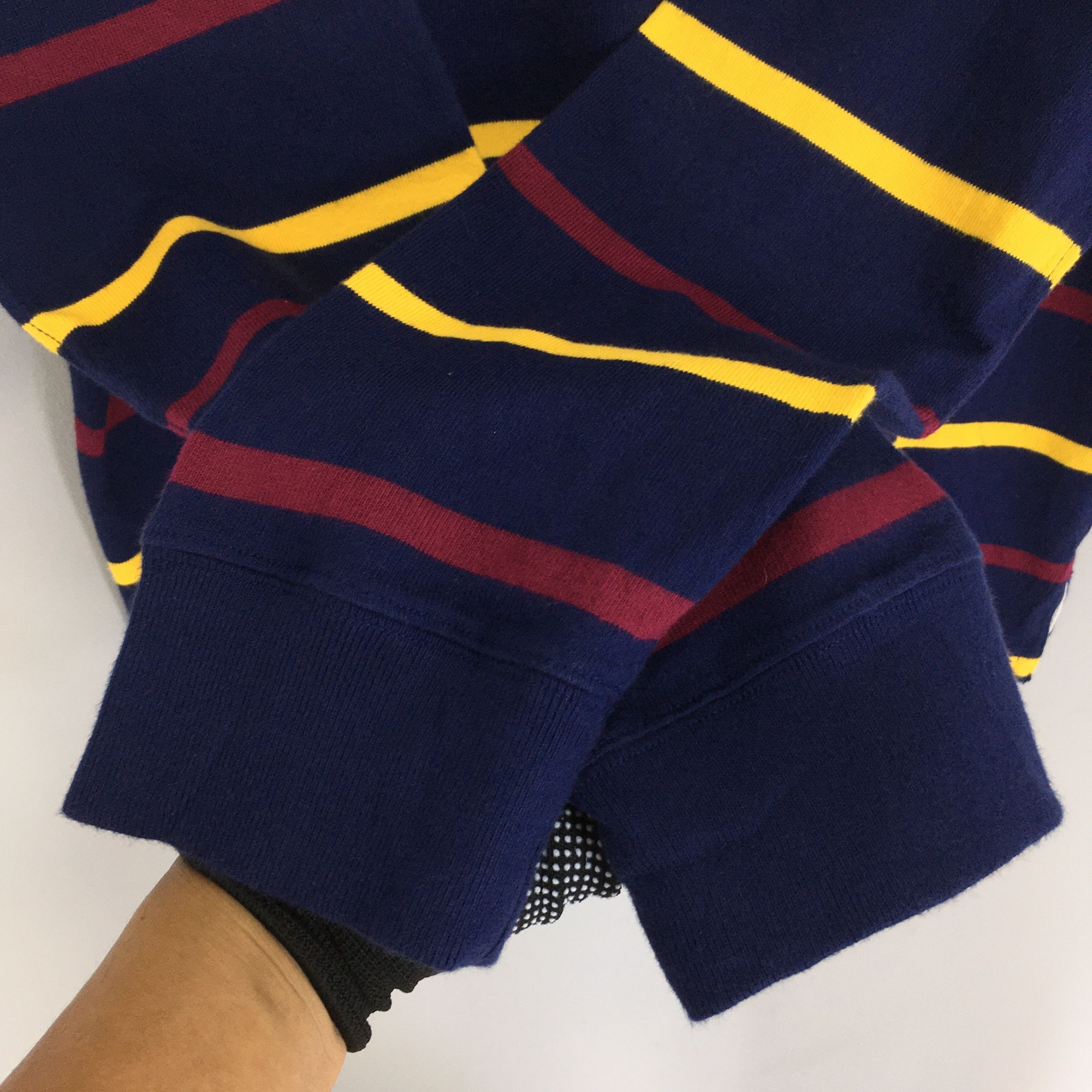 Polo Ralph Lauren Vintage 90s Polo Ralph Lauren Striped Rugby Shirt XLarge Size US XL / EU 56 / 4 - 4 Thumbnail