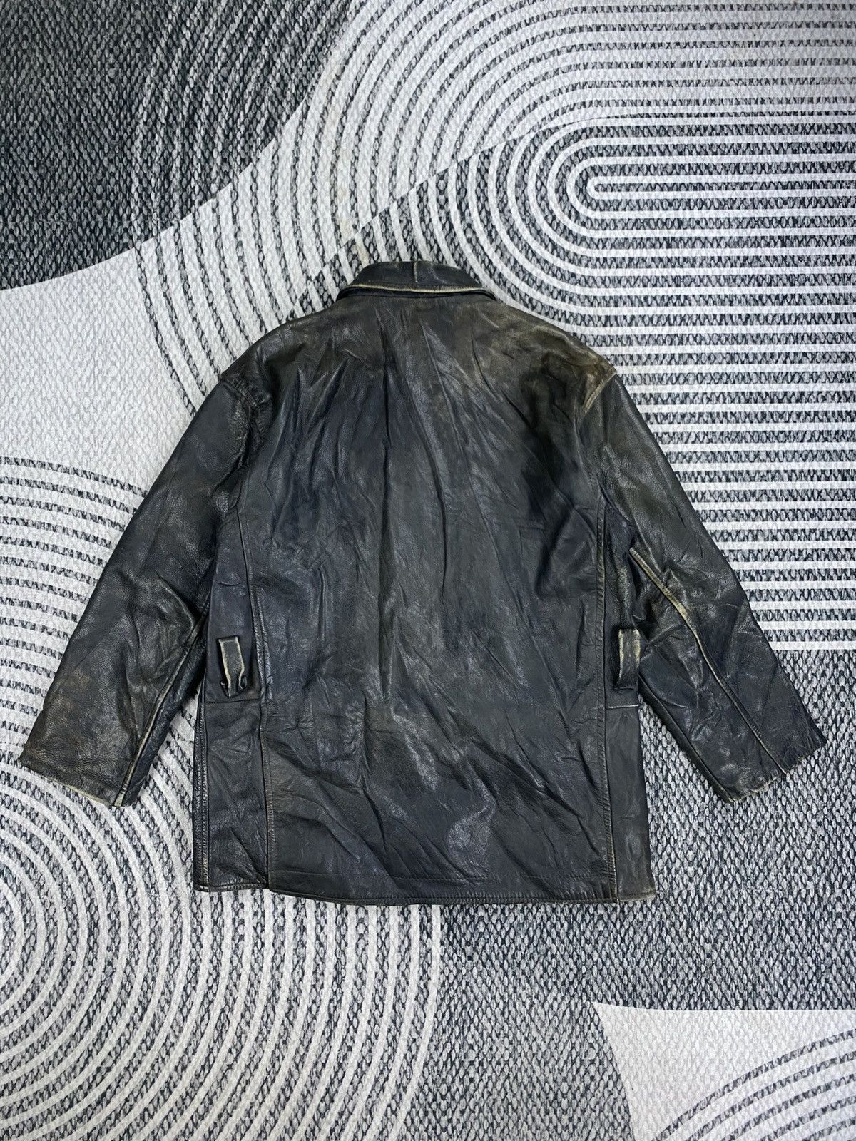 Japanese Brand Vintage Hight Class Hide Men’s Wear Zip-Up Leather Jacket Size US M / EU 48-50 / 2 - 2 Thumbnail