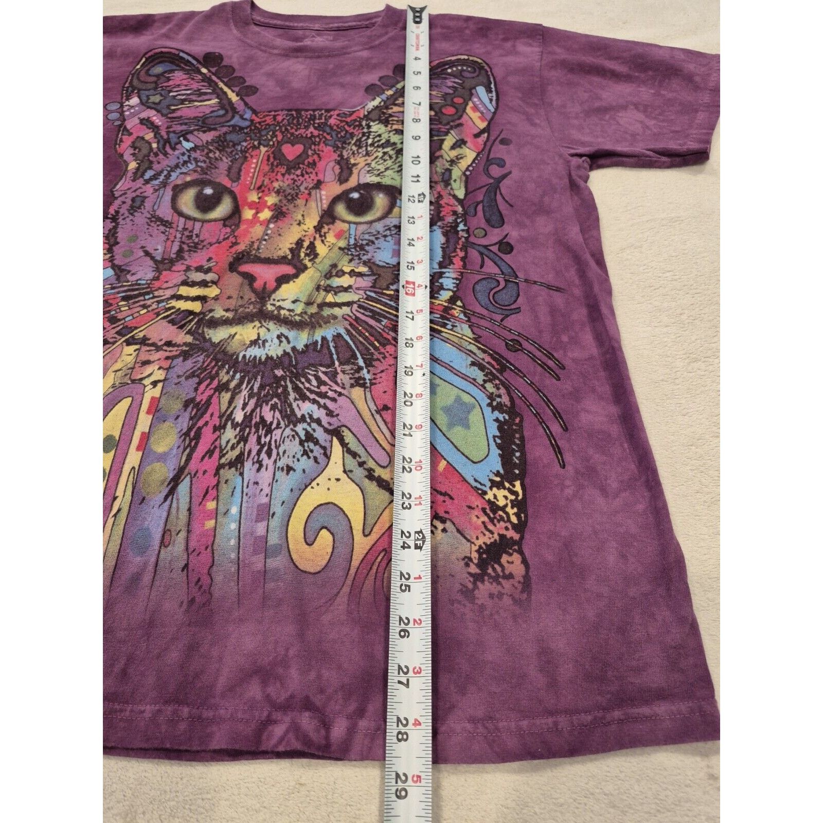 The Mountain The Mountain Shirt Med Purple Tie Dye Kitty Cat Print 2013 Size M / US 6-8 / IT 42-44 - 6 Thumbnail